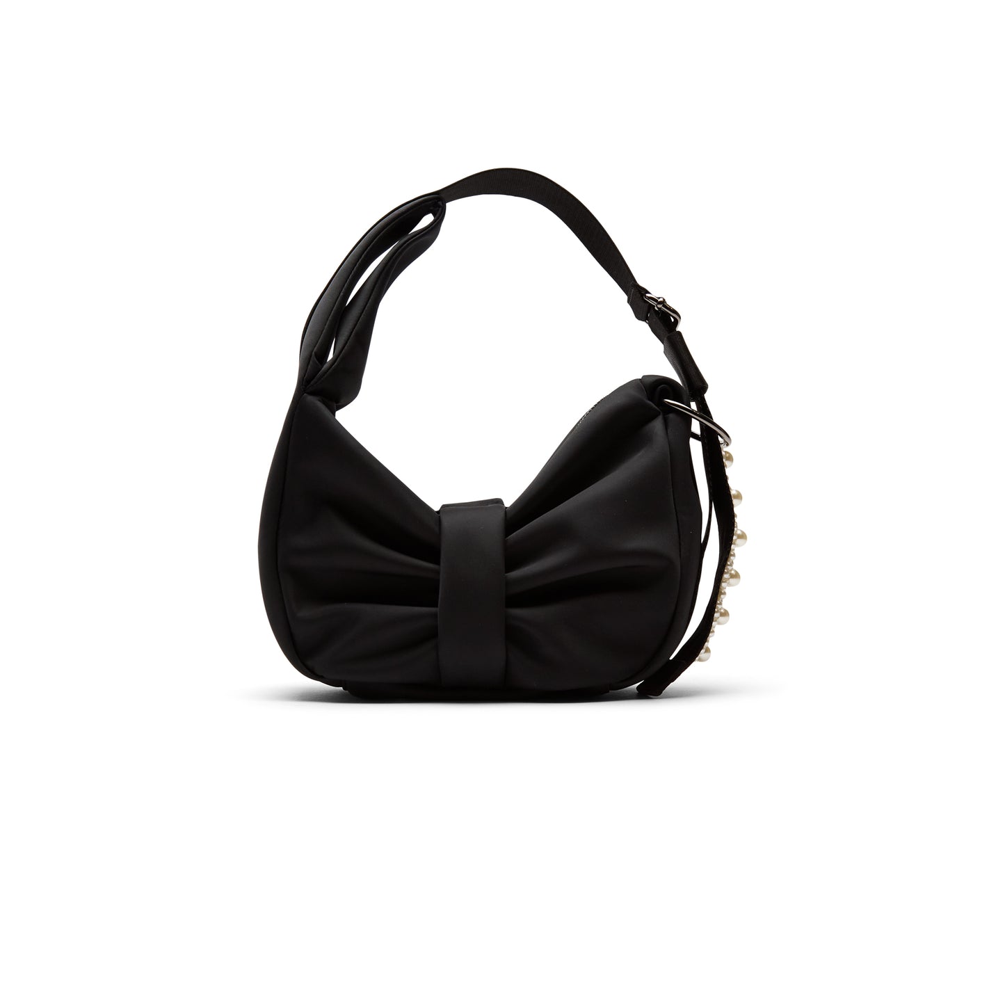 Simone Rocha Mini Sling Bow Bag W/EMB (Black/Pearl)