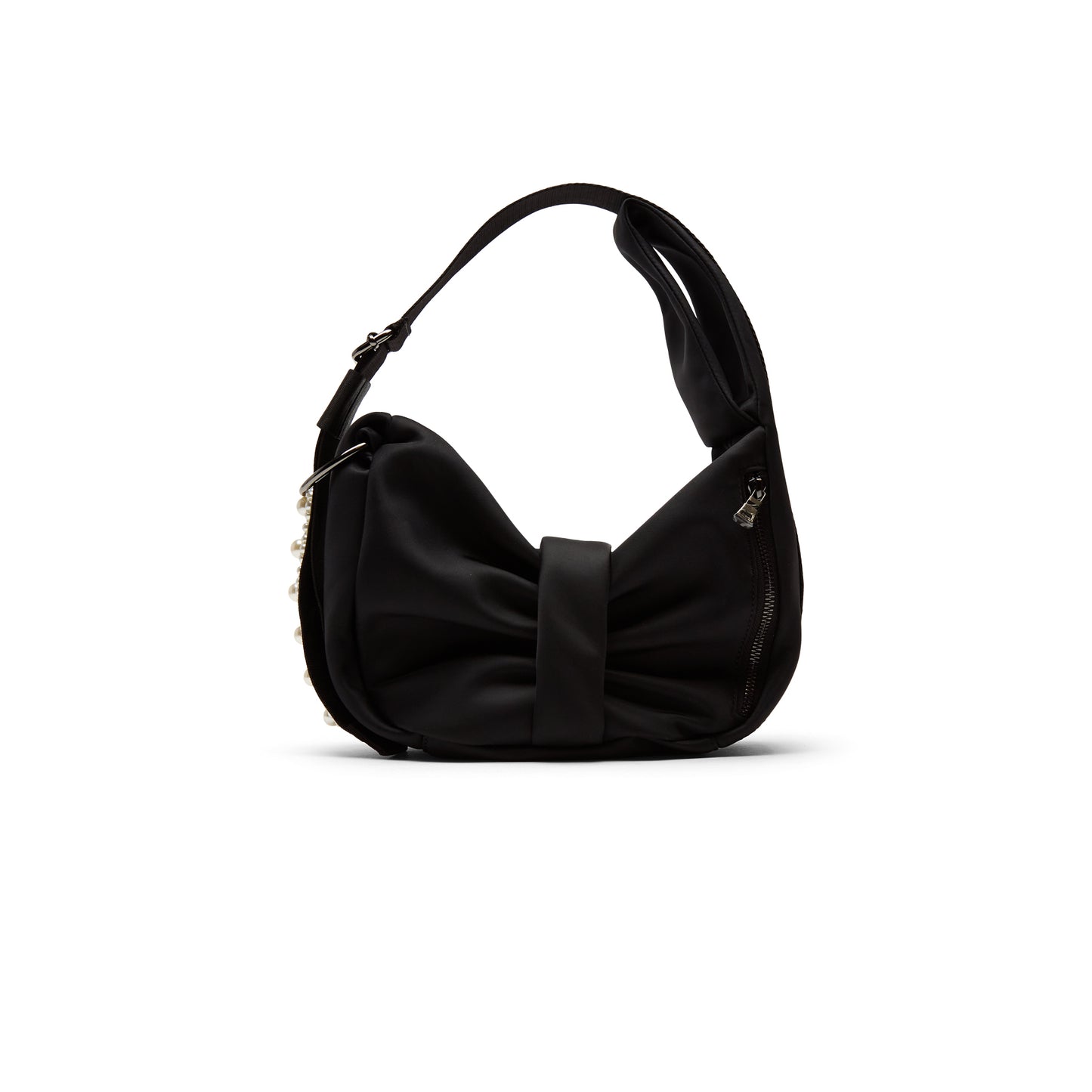 Simone Rocha Mini Sling Bow Bag W/EMB (Black/Pearl)