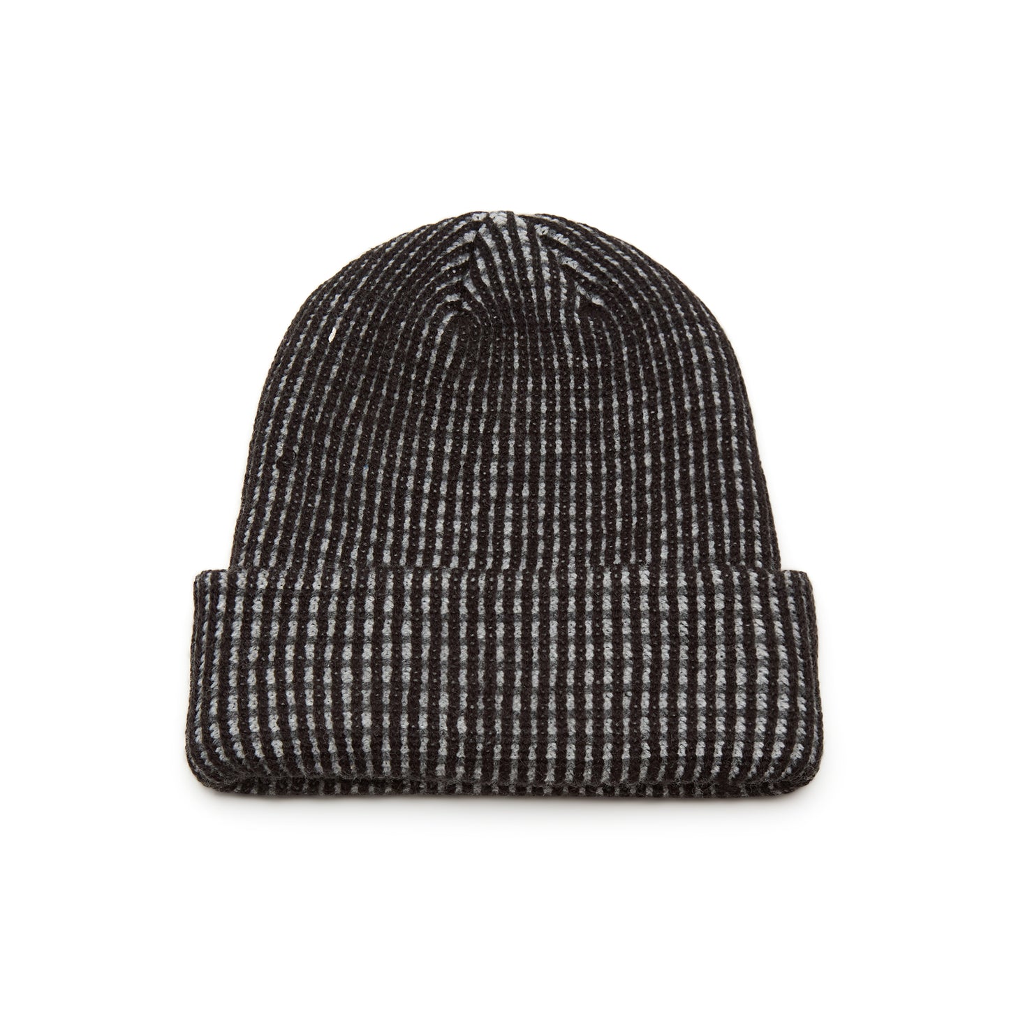 Noah Tri-Color Beanie (Black/Heather Grey)