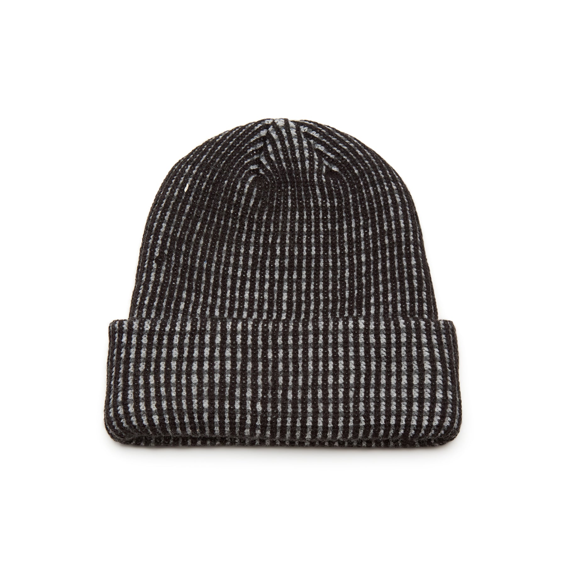 Noah Tri-Color Beanie (Black/Heather Grey)