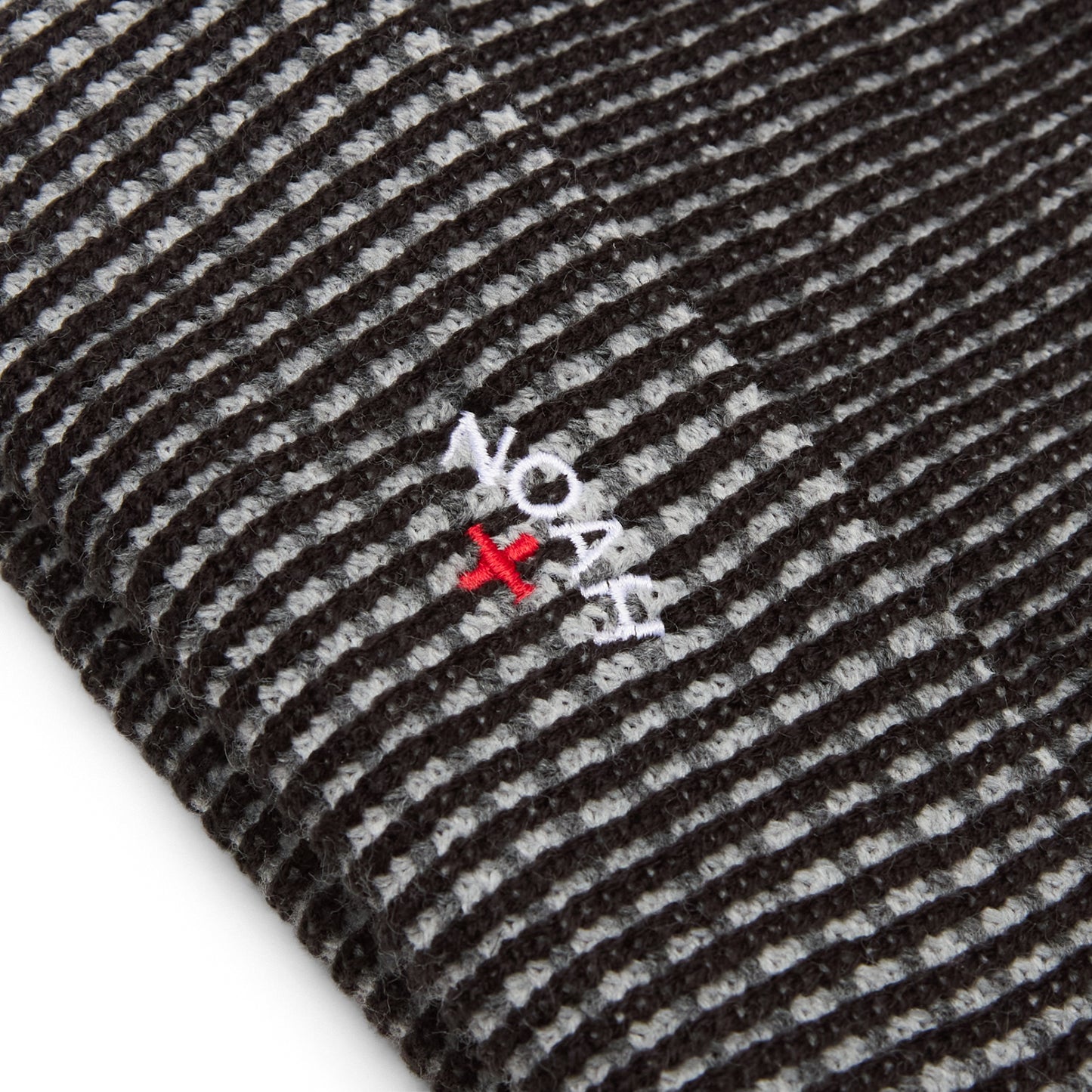 Noah Tri-Color Beanie (Black/Heather Grey)
