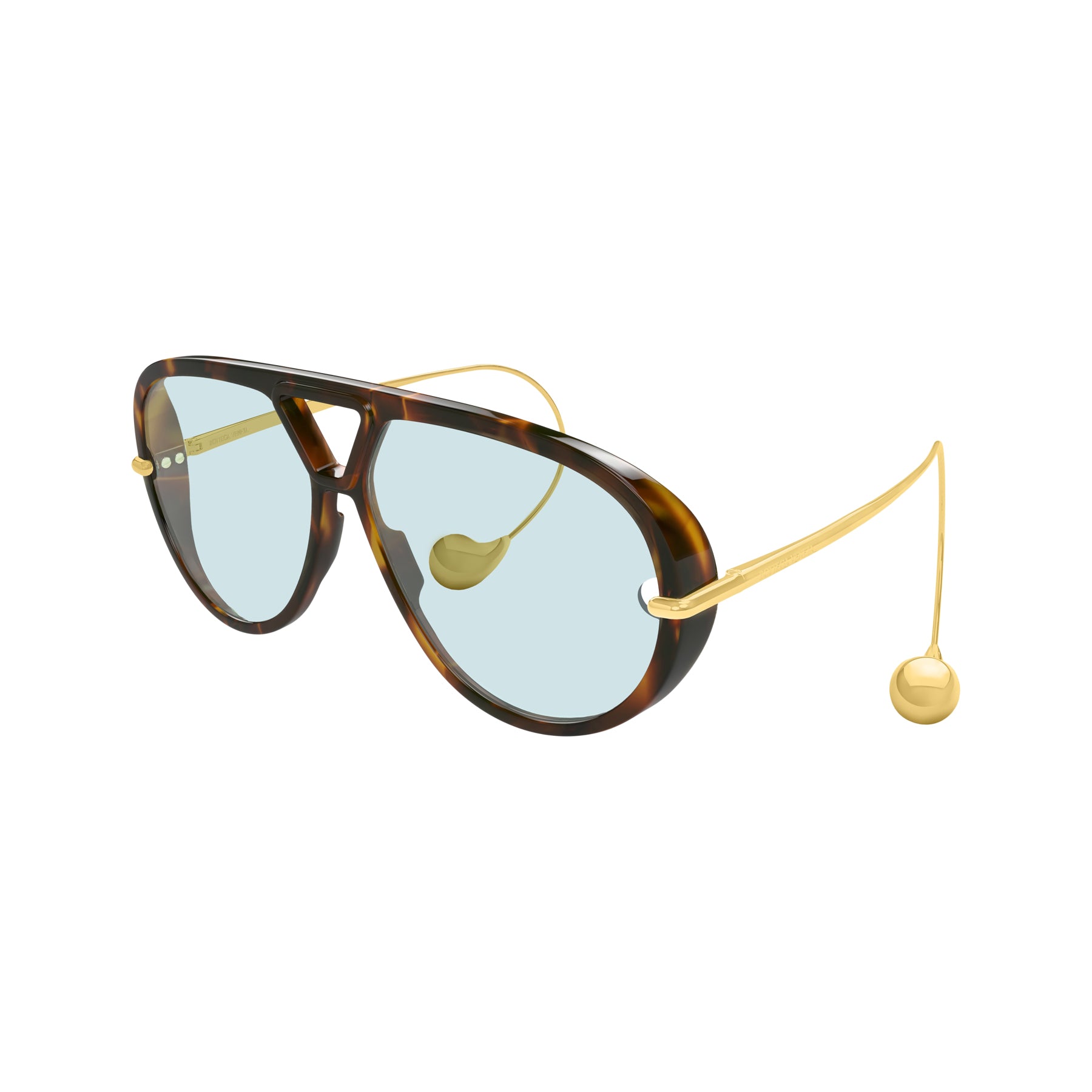 Bottega Veneta BV1273S-007 (Havana-Gold-Green)