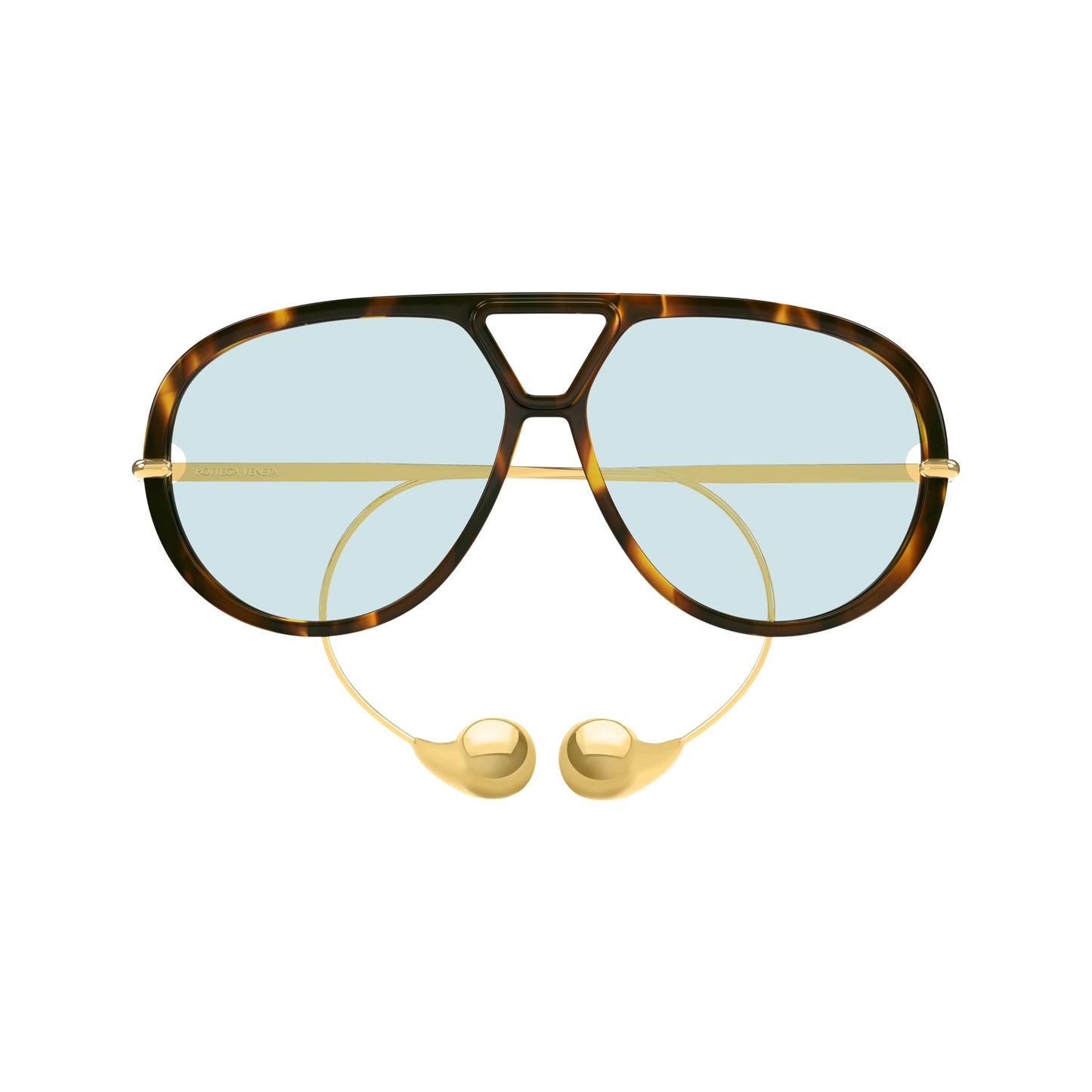 Bottega Veneta BV1273S-007 (Havana-Gold-Green)