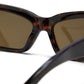 Balenciaga Oversize Rectangle Sunglasses (Havana/Brown)