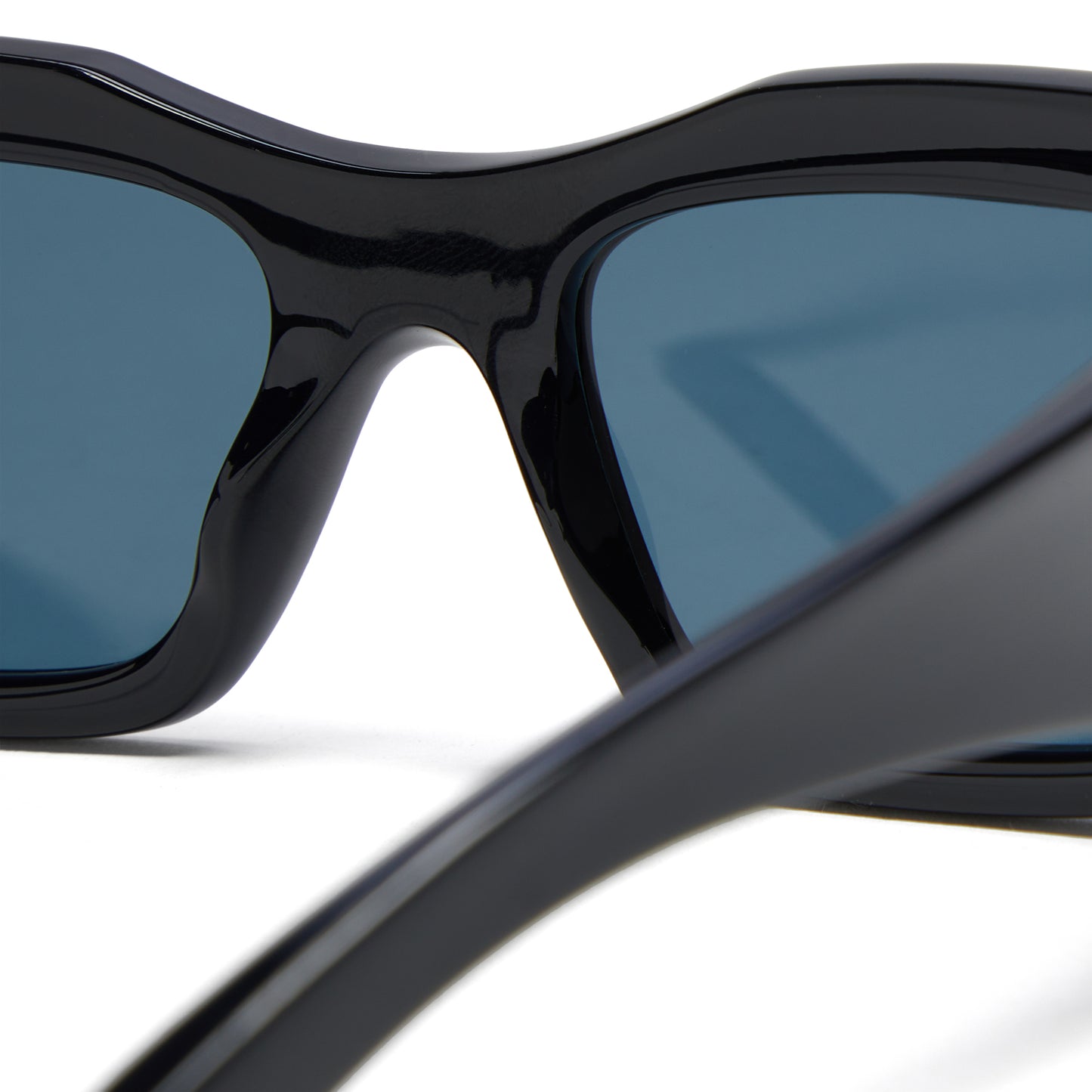 Balenciaga Rectangle Sunglasses (Black/Blue)