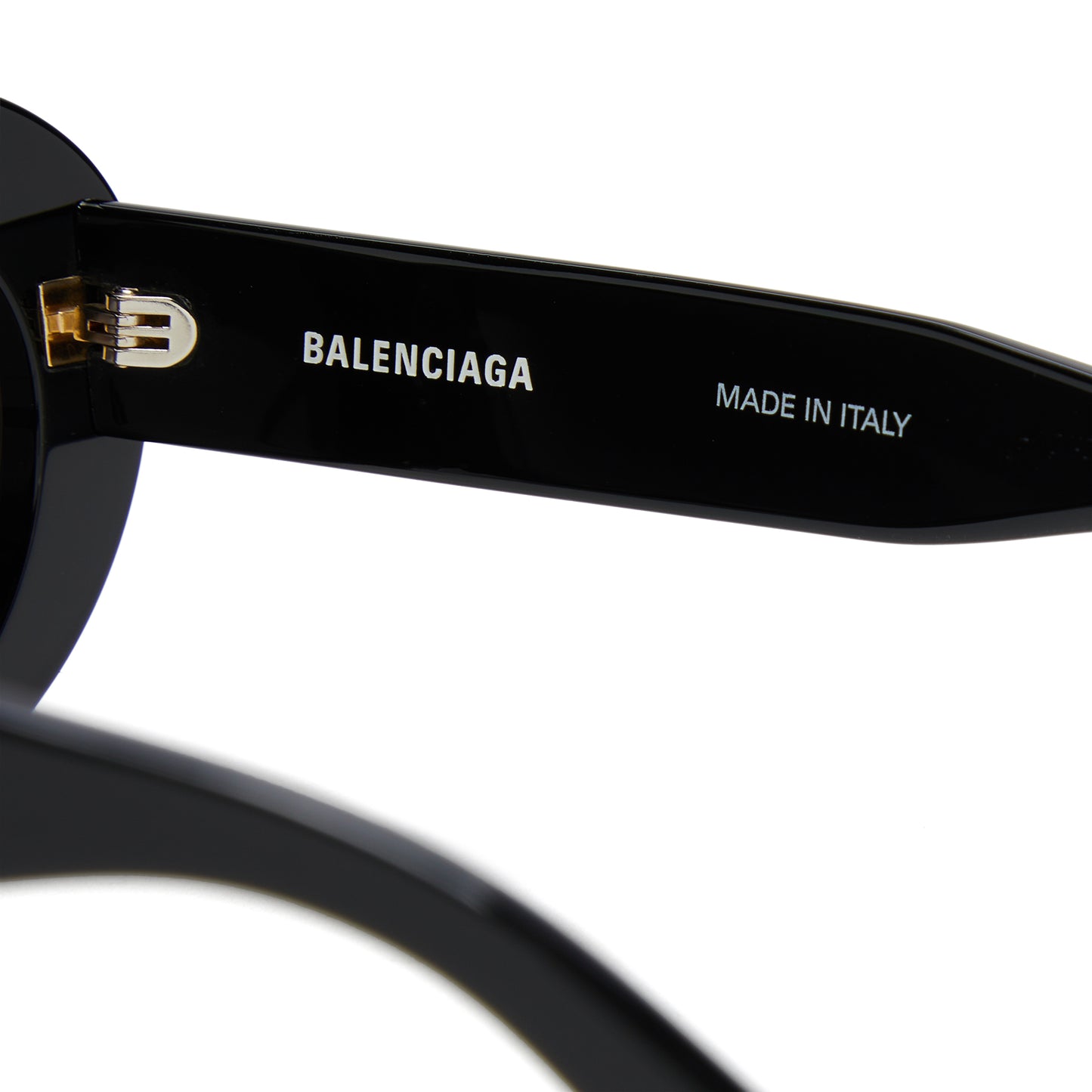 Balenciaga Oval Sunglasses (Black/Grey)