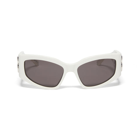 Balenciaga  Cat Eye Sunglasses (White/Grey)