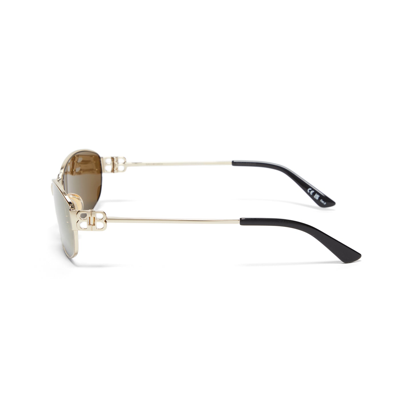 Balenciaga Mercury Oval Sunglasses (Gold/Bronze)