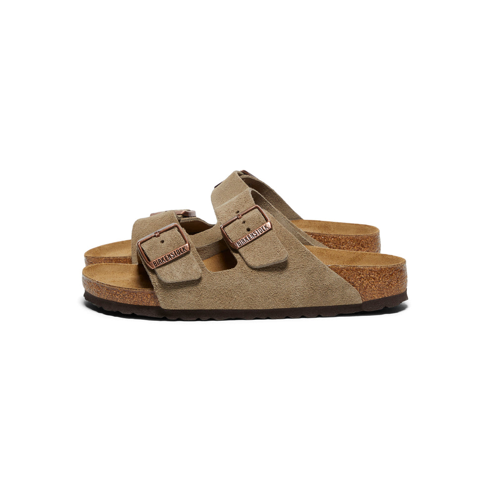 suede birkenstocks taupe