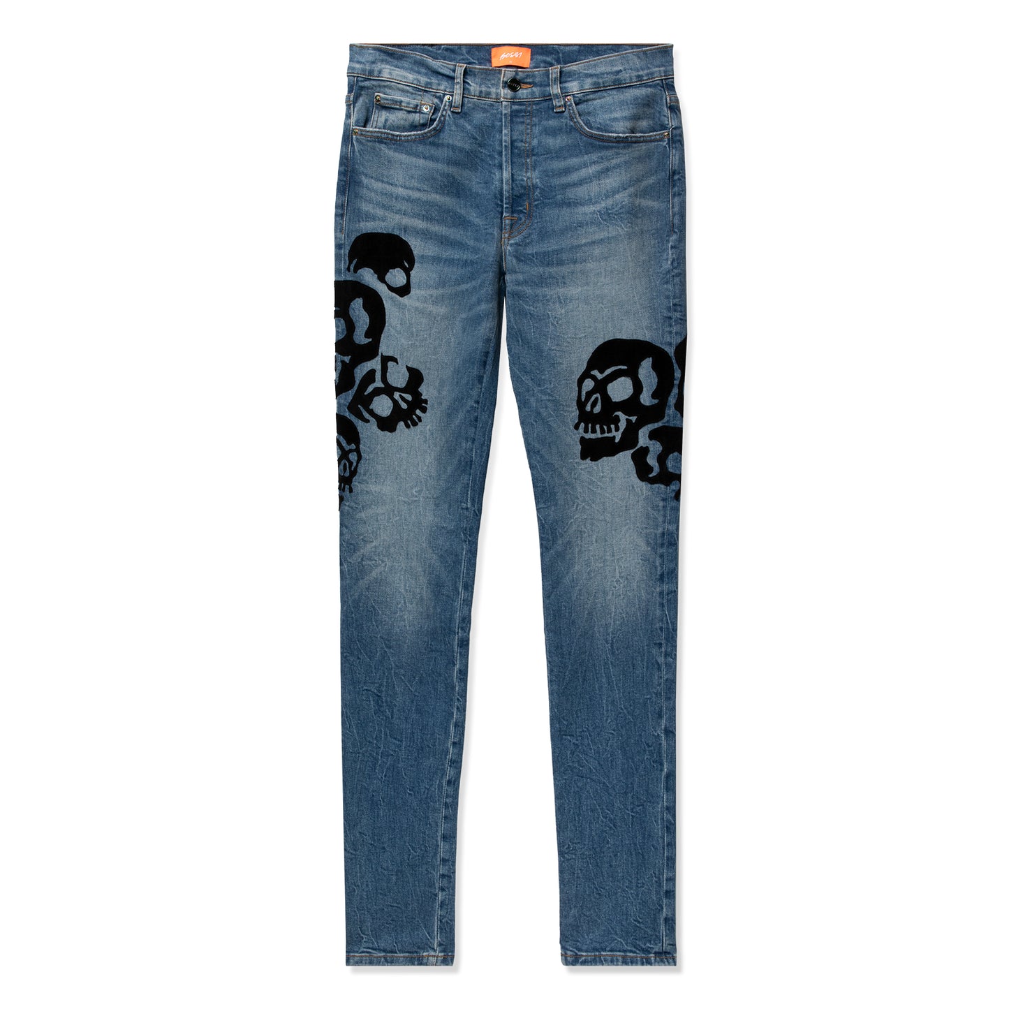 Bossi Skull Print Jeans (Blue)
