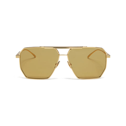 Bottega Veneta Sunglasses (Gold/Brown)