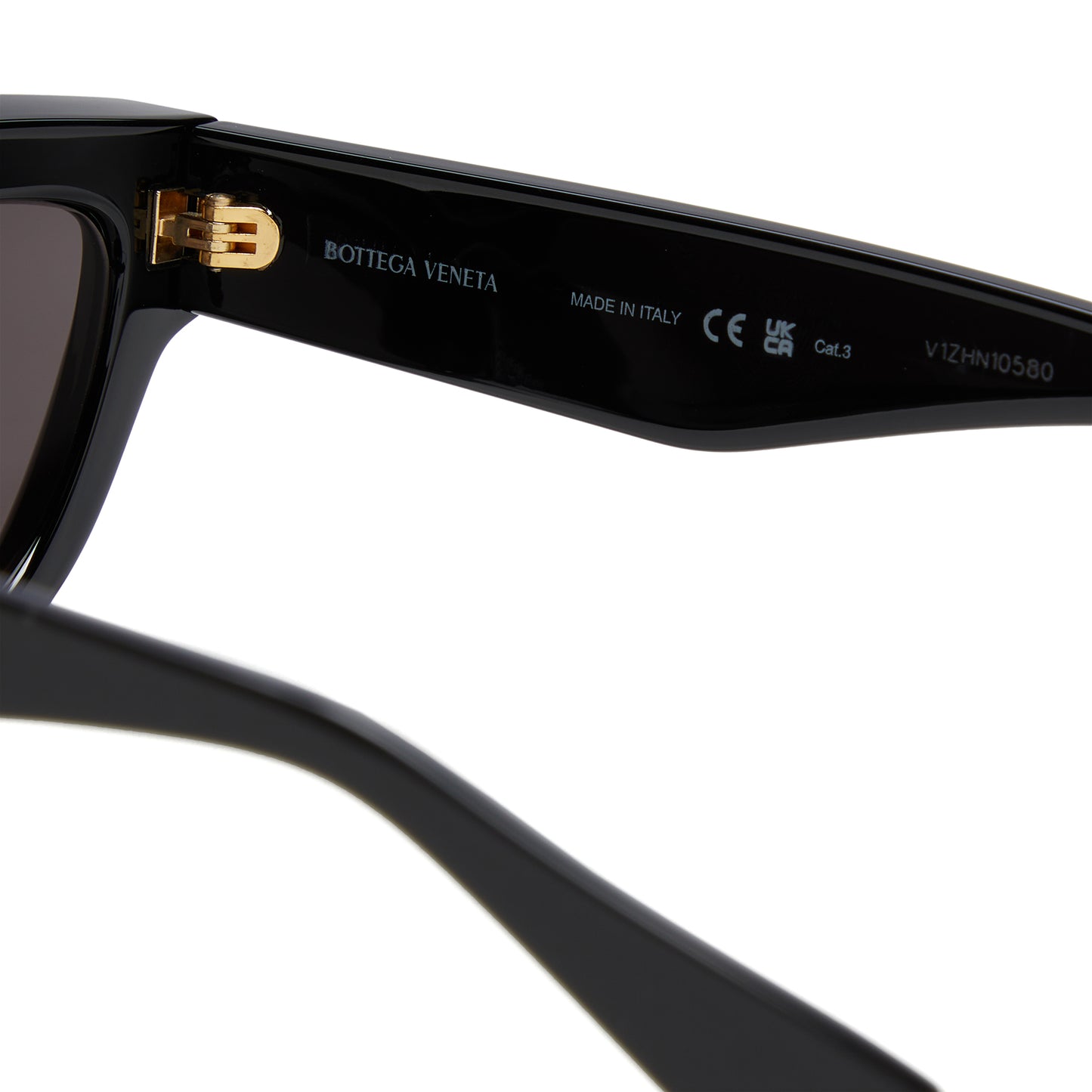 Bottega Veneta Cat Eye Sunglasses (Black/Grey)