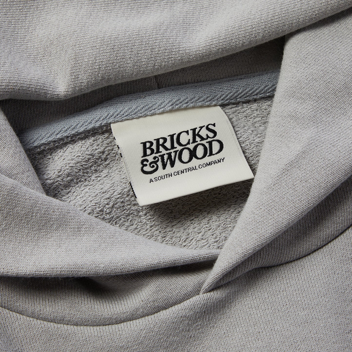 Bricks & Woods Script Logo Hood (Grey)