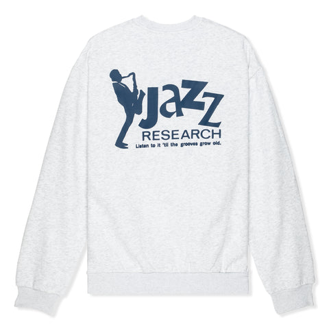 Butter Goods Jazz Research Crewneck Sweatshirt (Ash Grey)