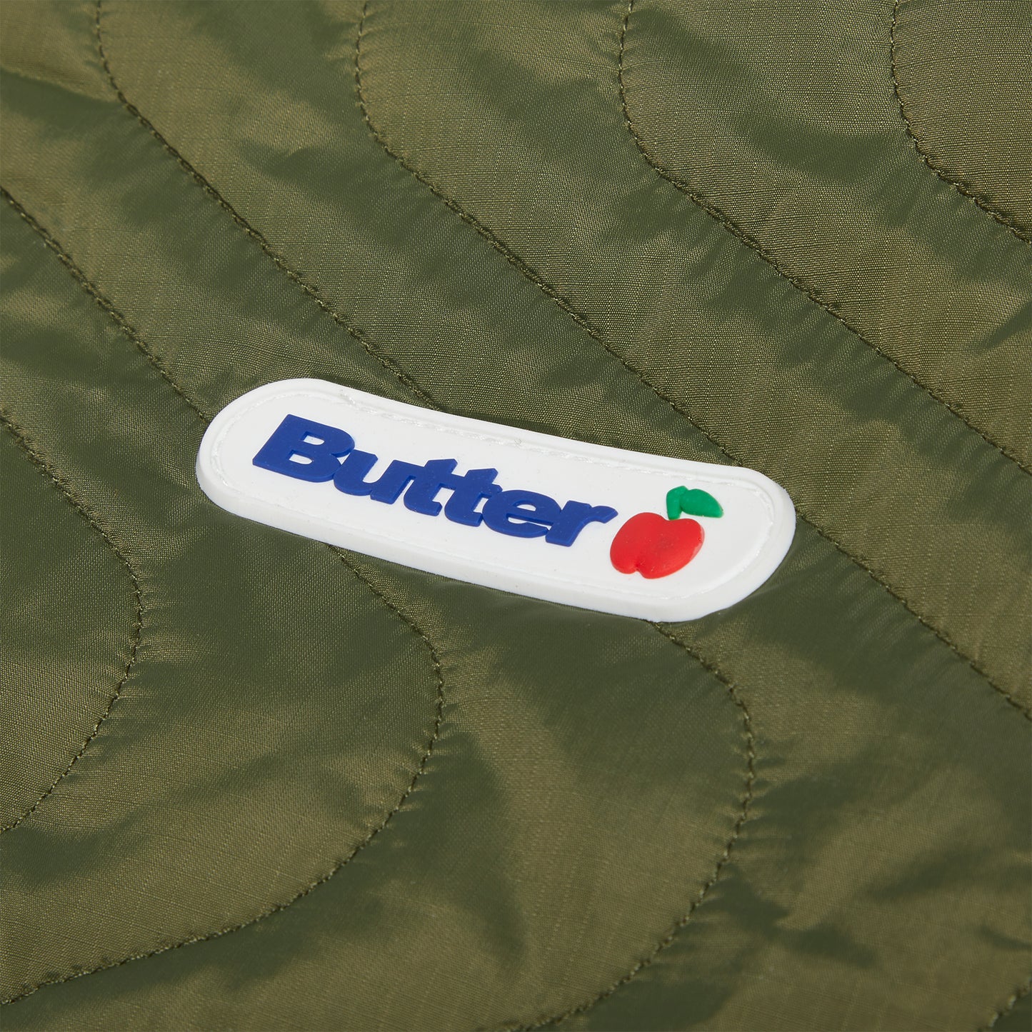 Butter Goods Quilted Reversible Jacket (Army/Berry)