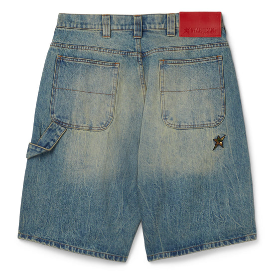 Carpet Company Faded C-Star Denim Shorts (Blue)
