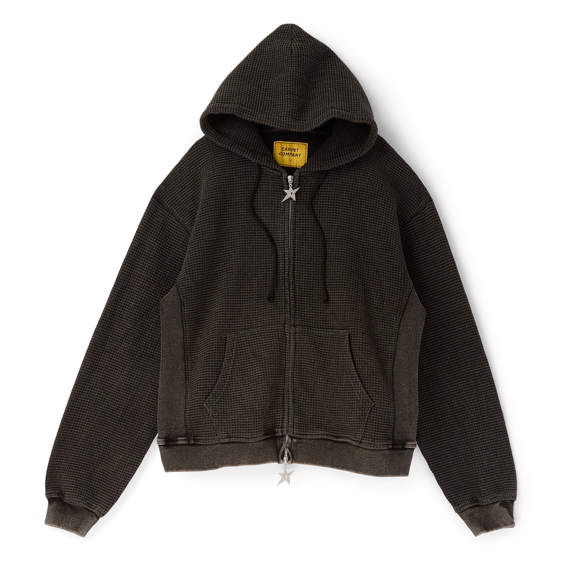 Carpet Company C-Star Double Zip Thermal Hoodie (Black)