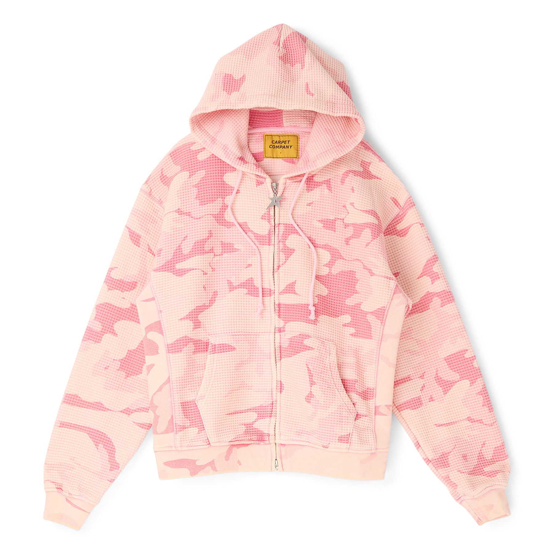 Carpet Company C-Star Double Zip Thermal Hoodie (Pink)