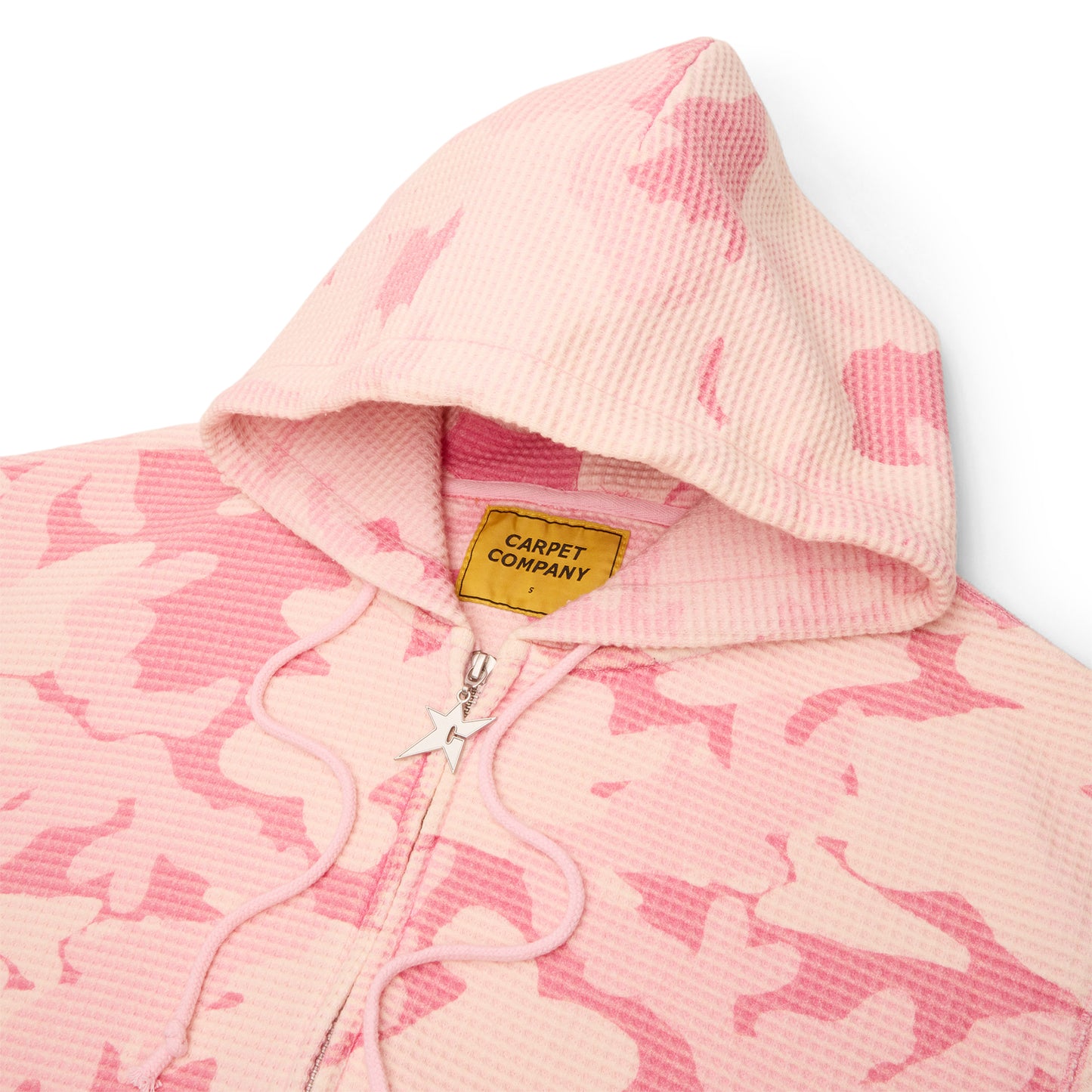 Carpet Company C-Star Double Zip Thermal Hoodie (Pink)