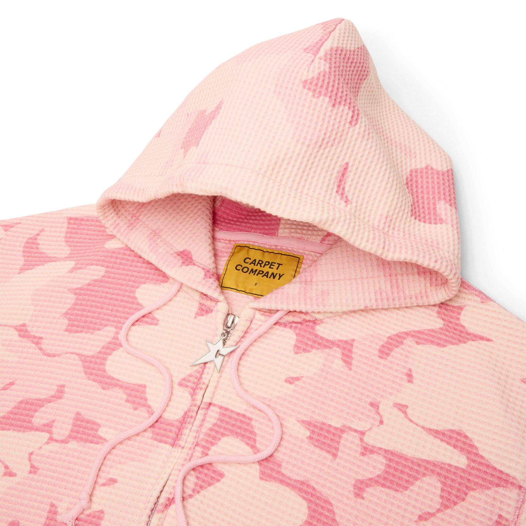 Carpet Company C-Star Double Zip Thermal Hoodie (Pink)