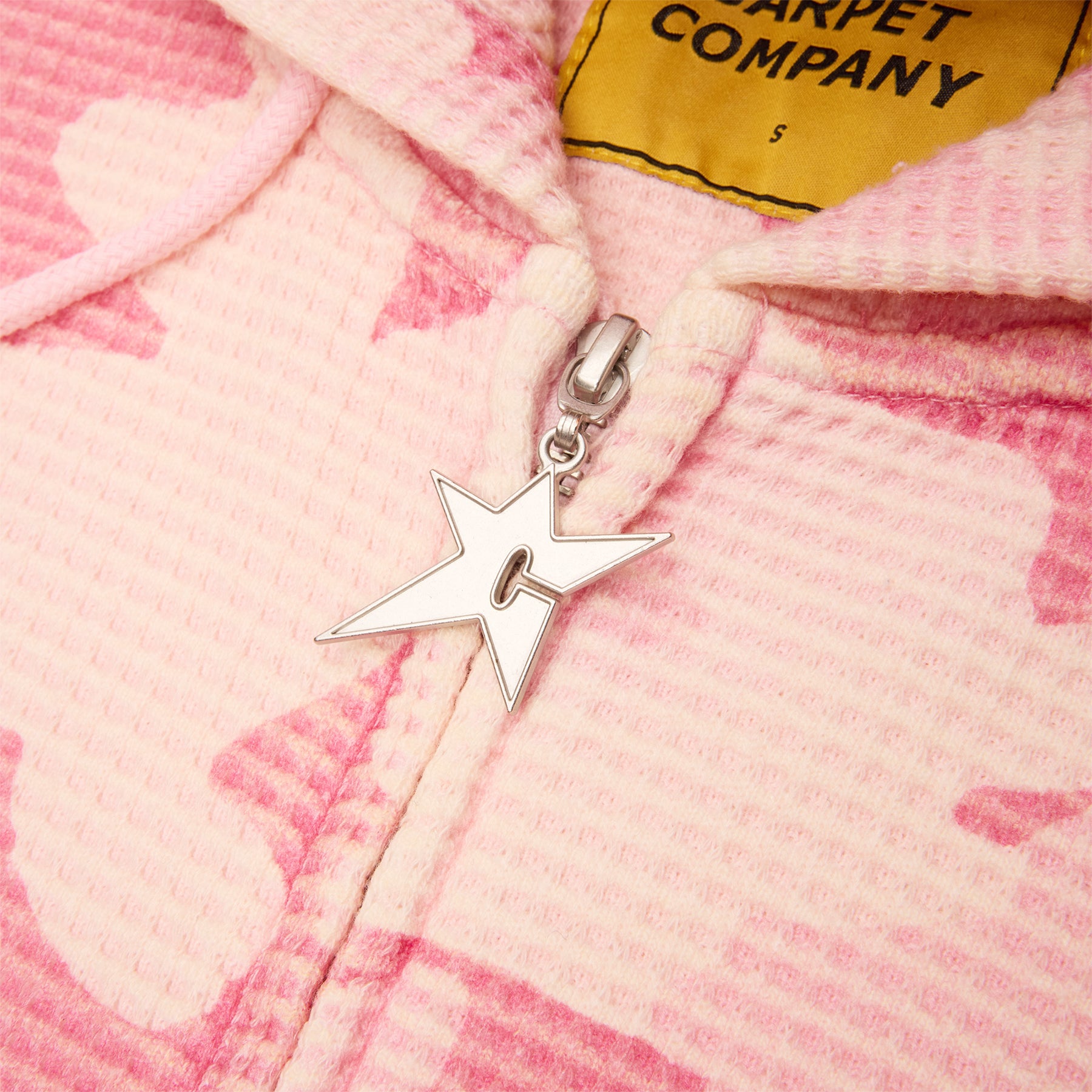 Carpet Company C-Star Double Zip Thermal Hoodie (Pink)