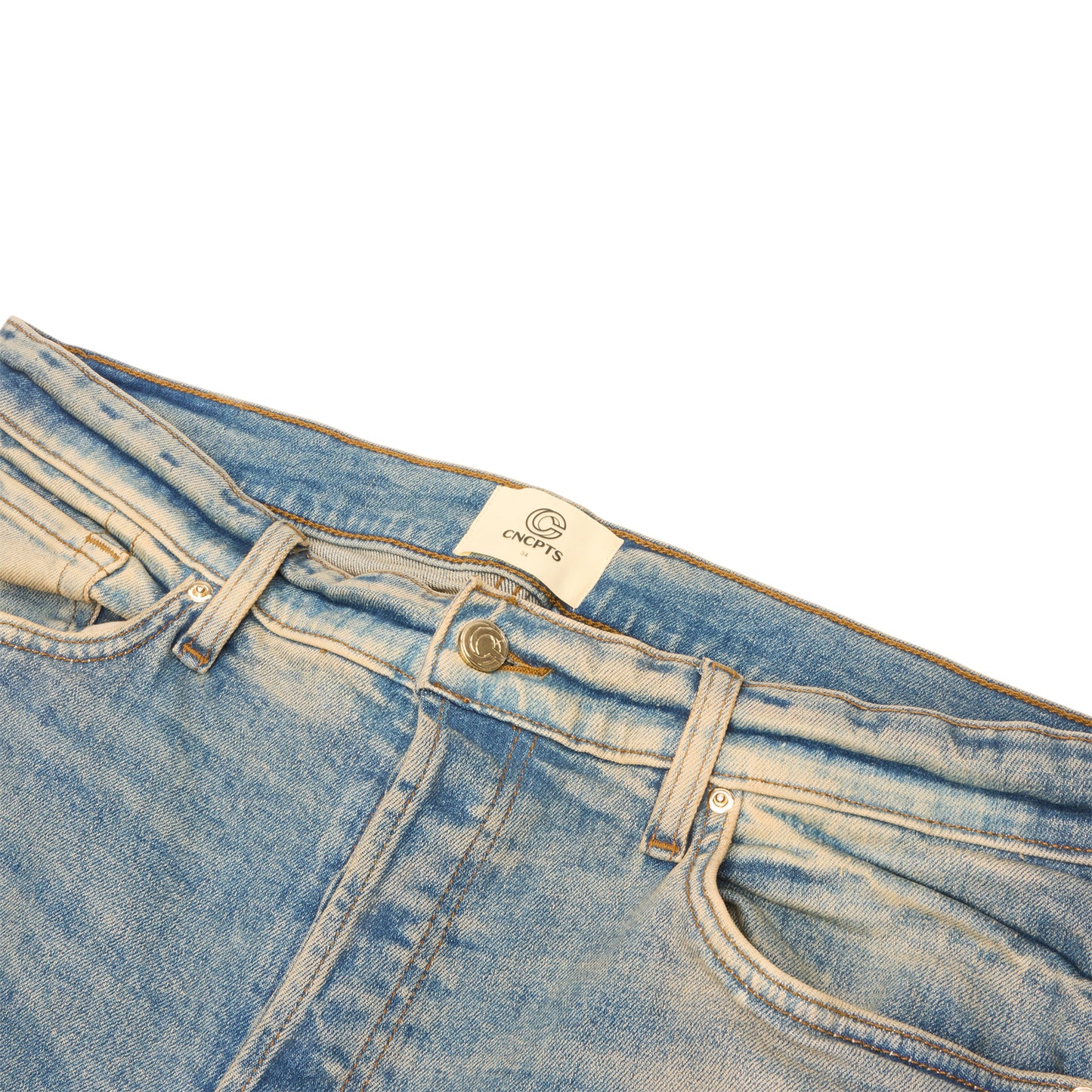 CNCPTS Splatter Denim Pant (Washed Indigo)