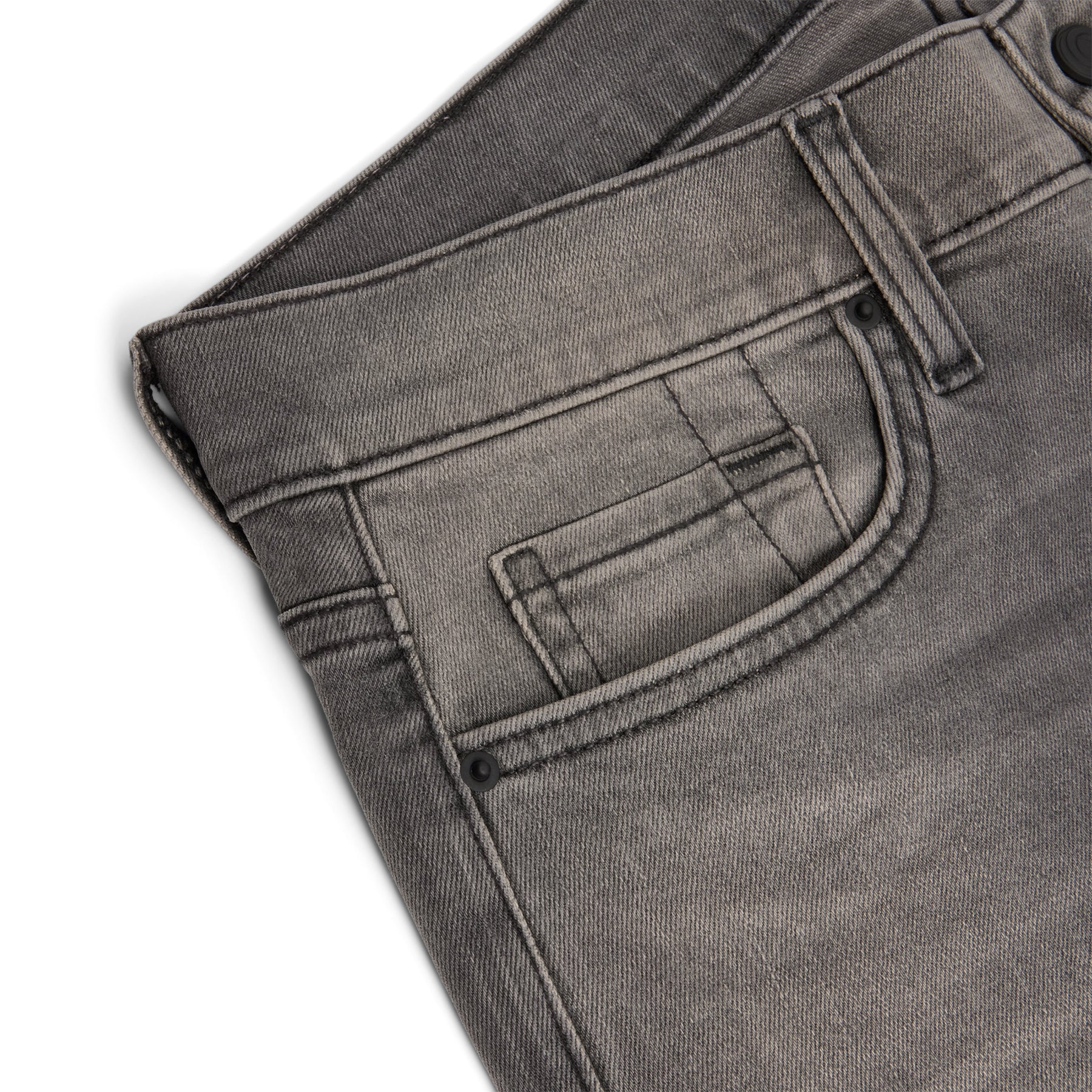 CNCPTS Coated Straight Denim (Black/Grey)