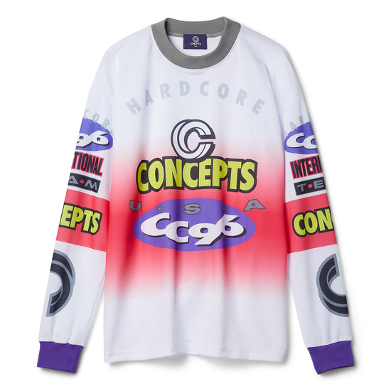 CNCPTS Hardcore Motox Long Sleeve Tee (White)