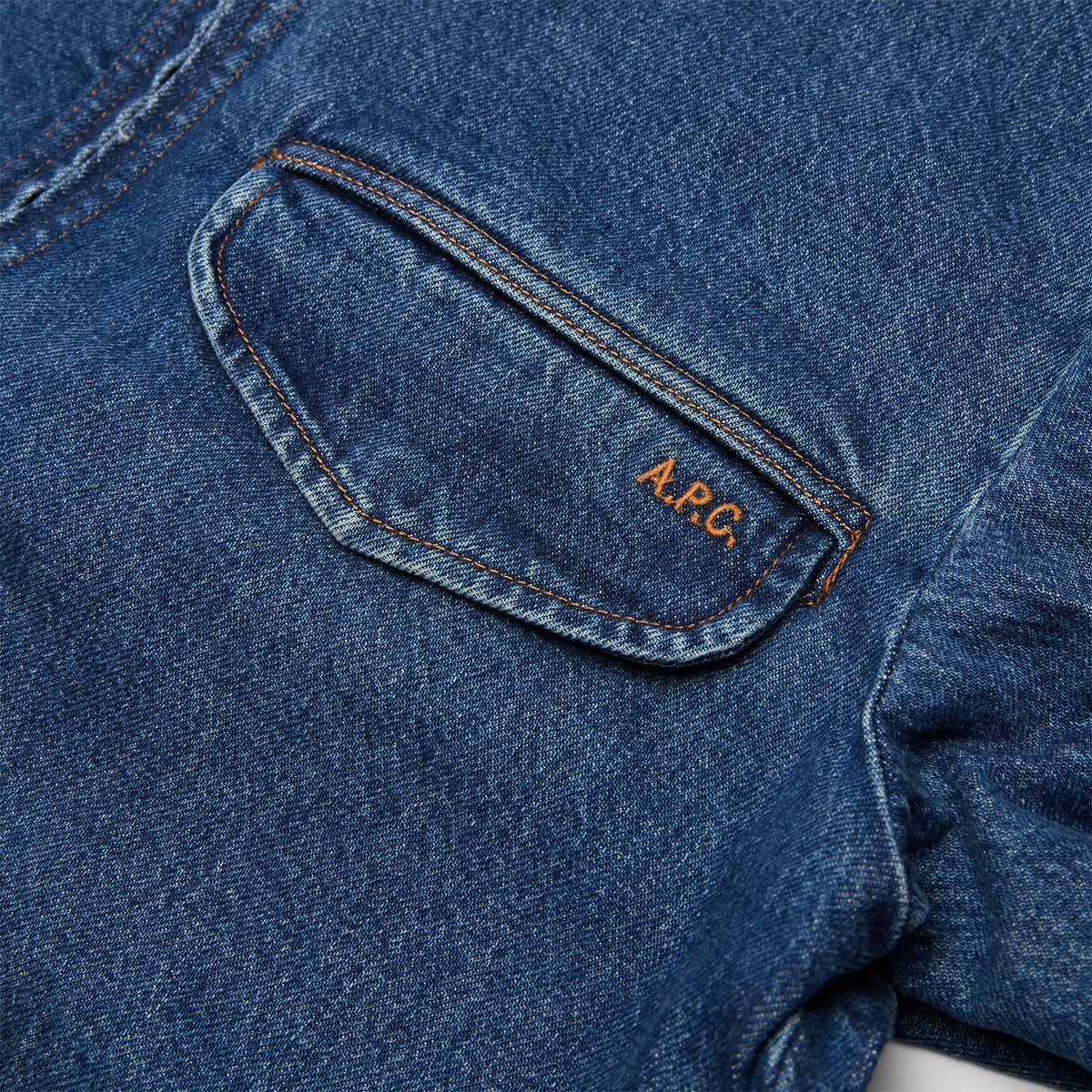 A.P.C. Blouson Fabrizio Zippe (Washed indigo)