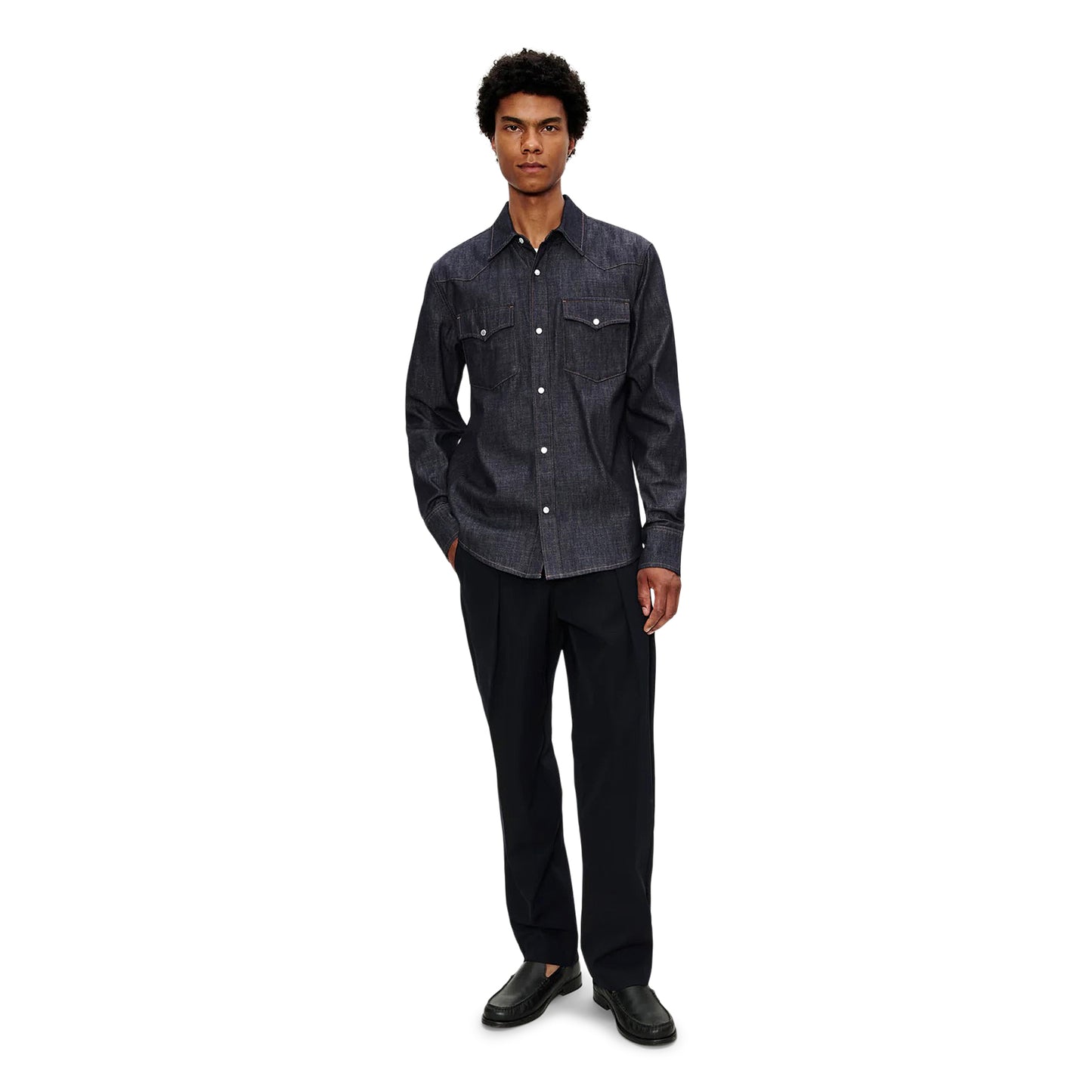 A.P.C. Western Shirt (Dark Indigo)