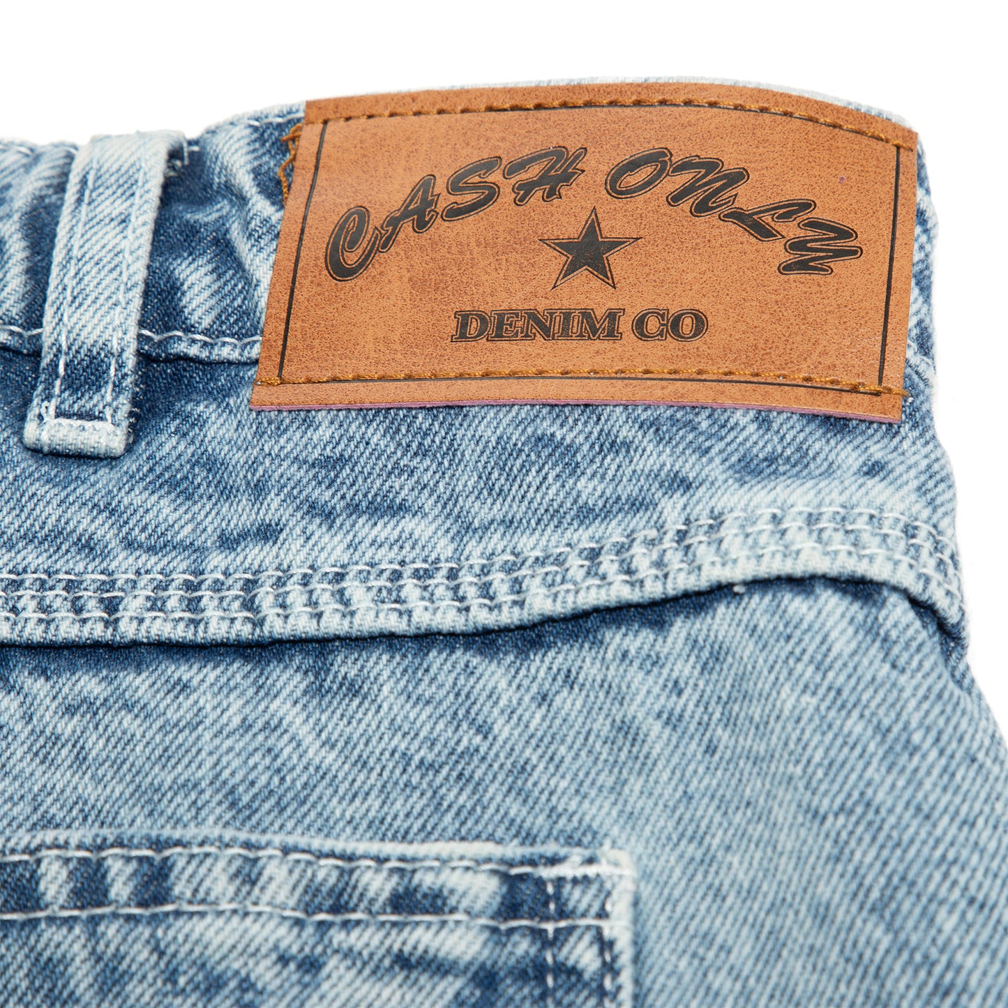 Cash Only All Star Baggy Denim Jeans (Faded Indigo)