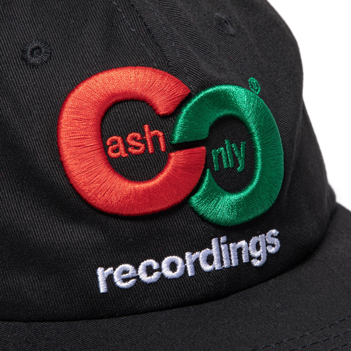 Cash Only Recordings 6 Panel Cap (Black)