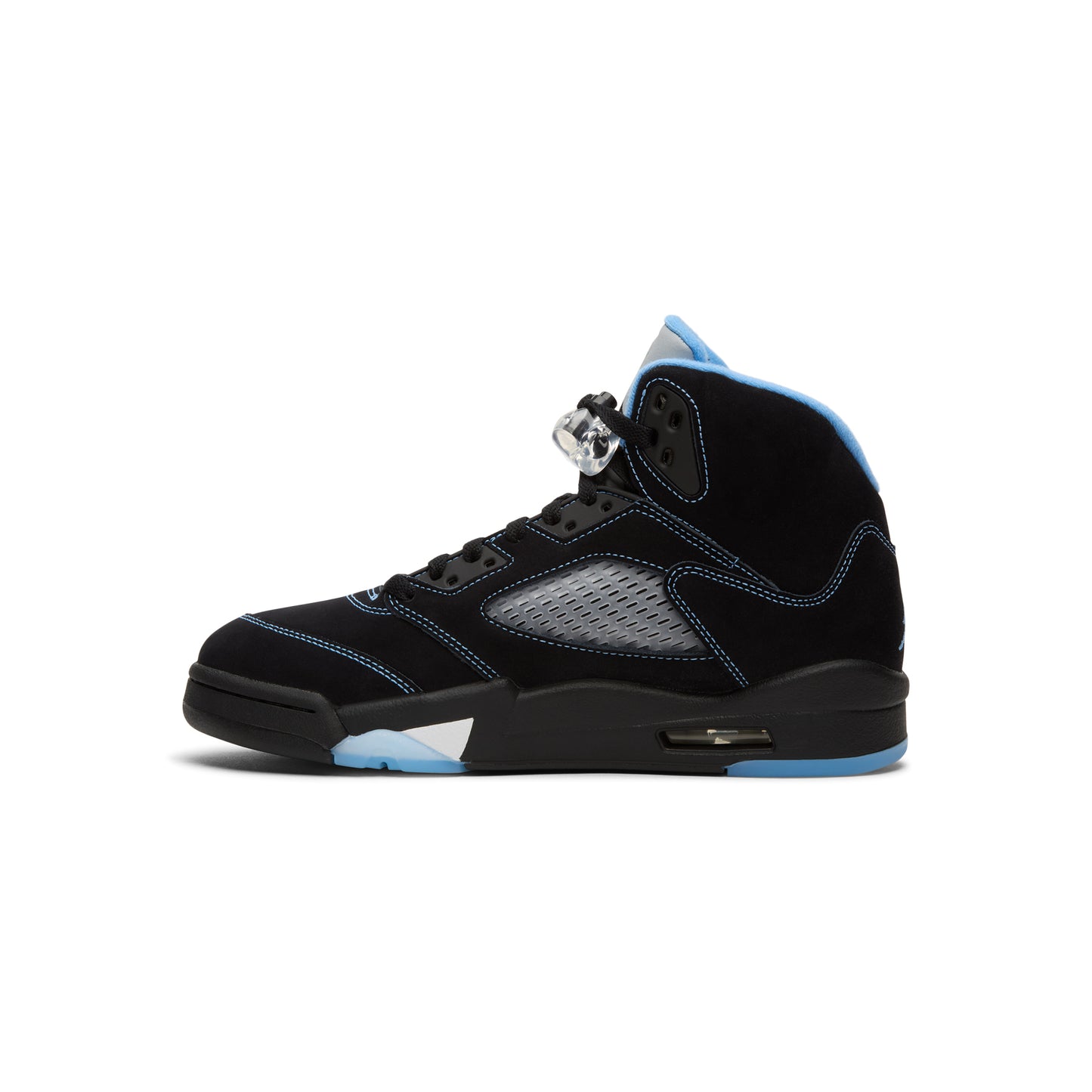 Air Jordan 5 Retro "Black Carolina" (Black/University Blue-White)