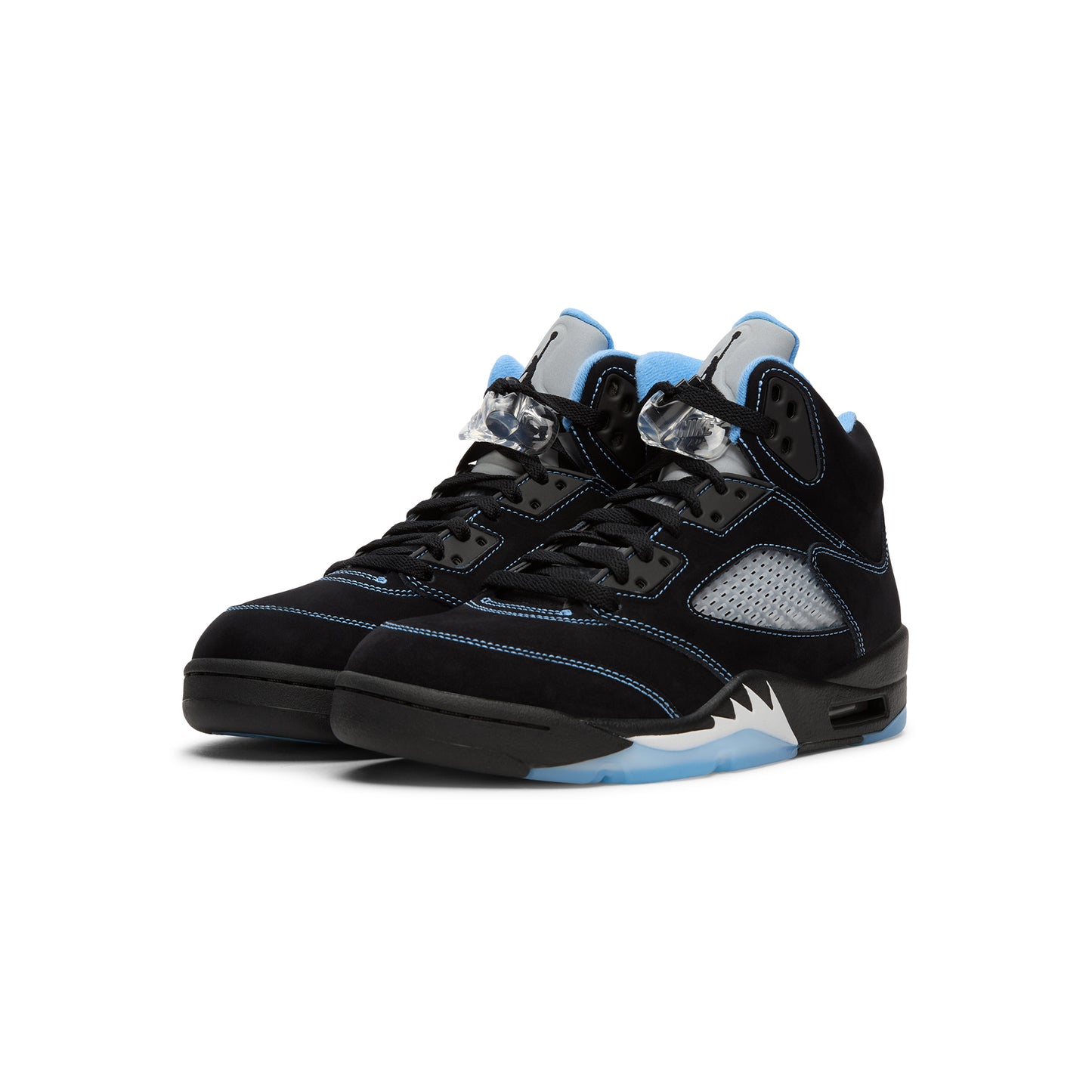 Air Jordan 5 Retro "Black Carolina" (Black/University Blue-White)