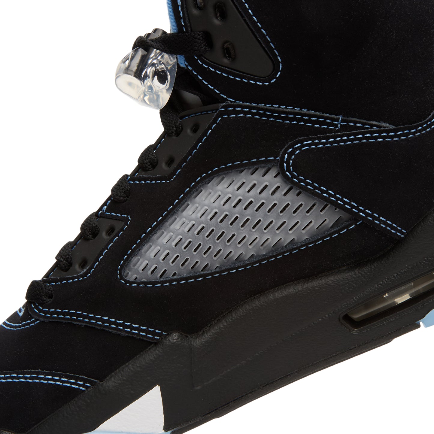 Air Jordan 5 Retro "Black Carolina" (Black/University Blue-White)