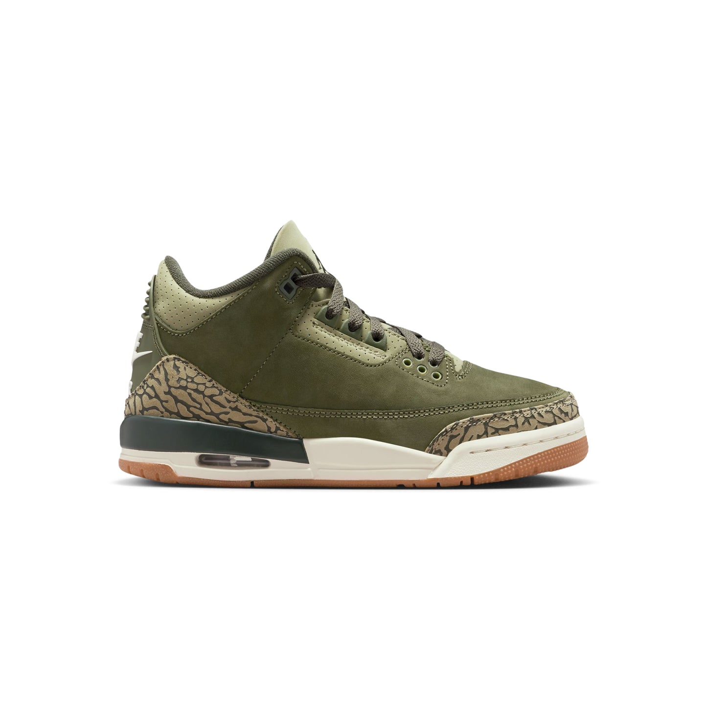 Air Jordan 3 Retro Kids (Medium Olive/Sequoia/Neutral Olive/Sail)