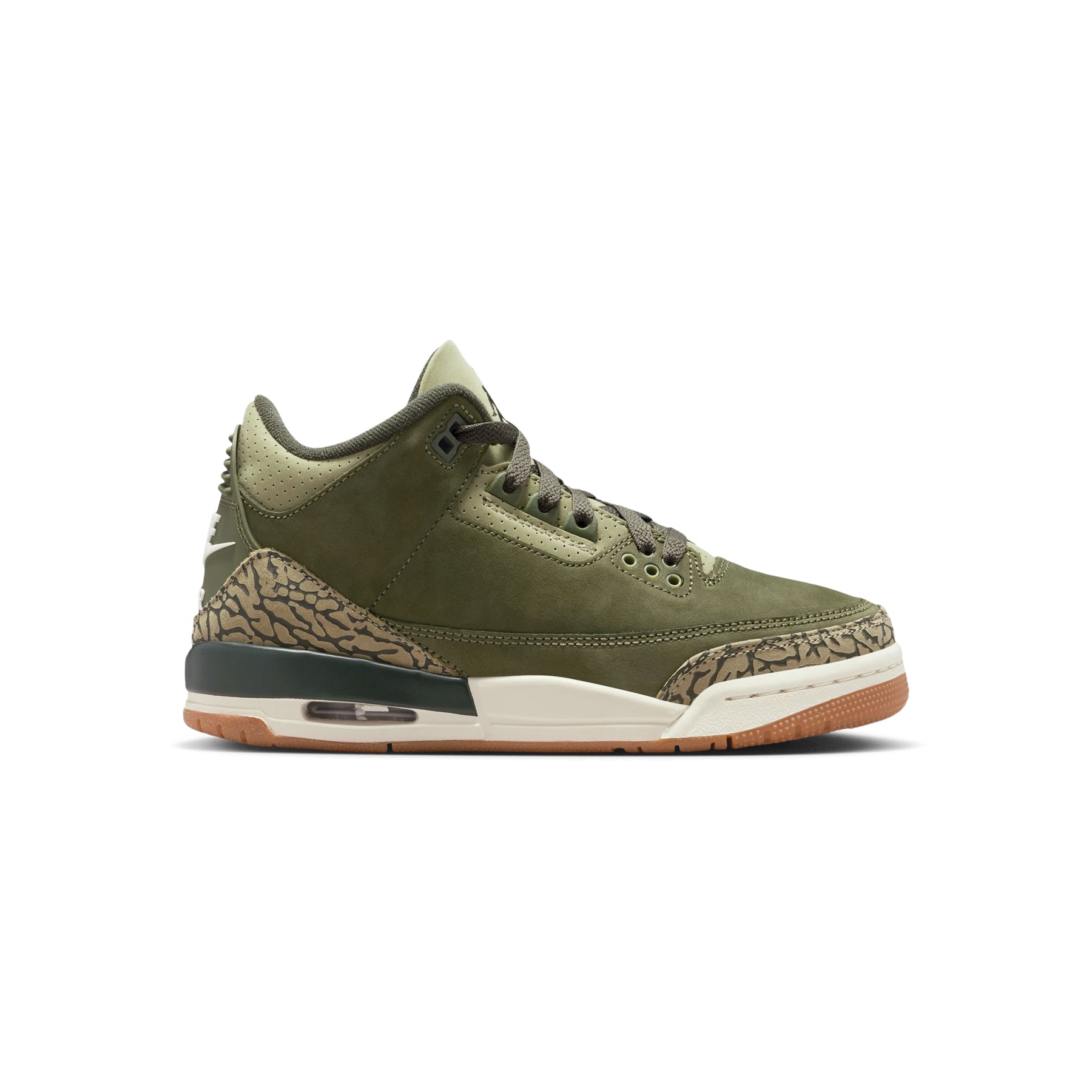 Air Jordan 3 Retro Kids (Medium Olive/Sequoia/Neutral Olive/Sail)