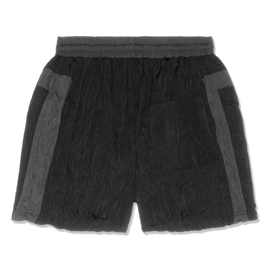 Diet Starts Monday Crinkled Nylon Shorts (Black/Grey)