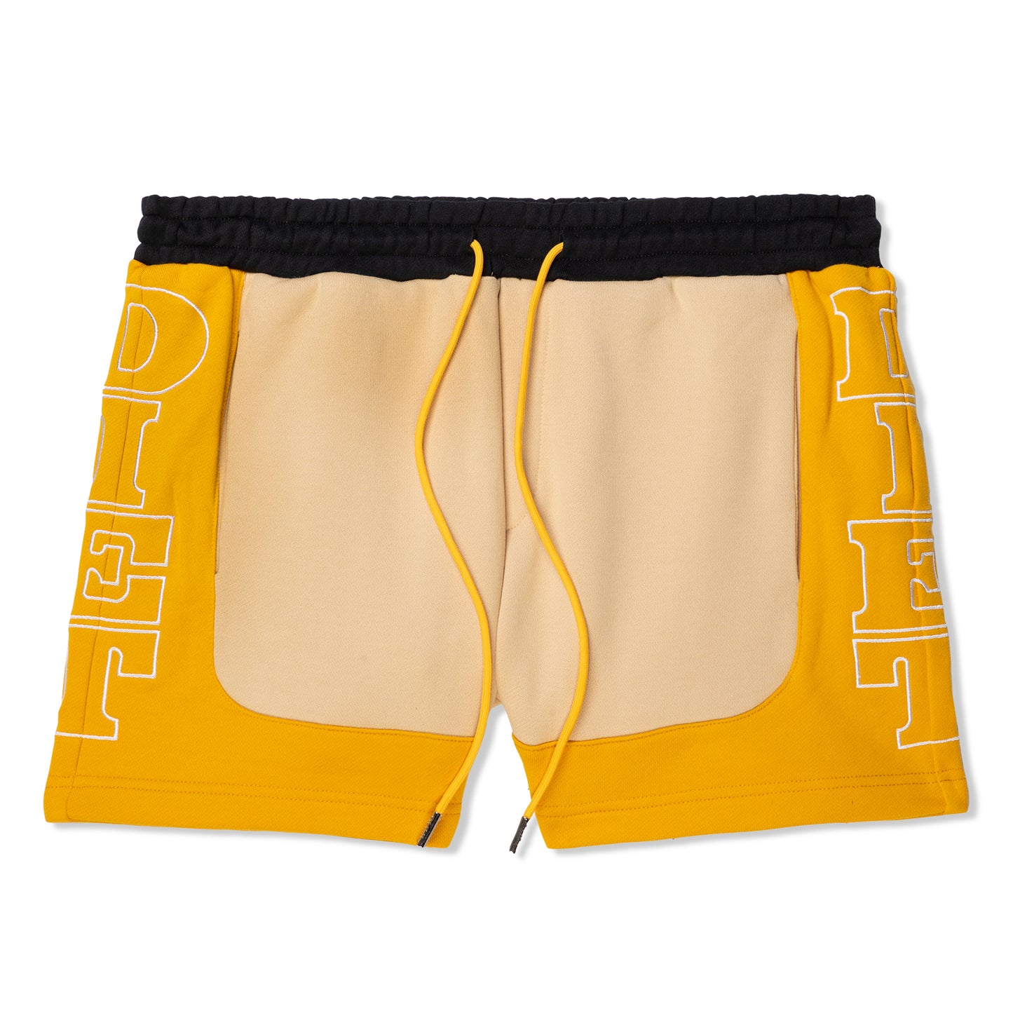 Diet Starts Monday French Terry Row Shorts (Tan/Yellow)