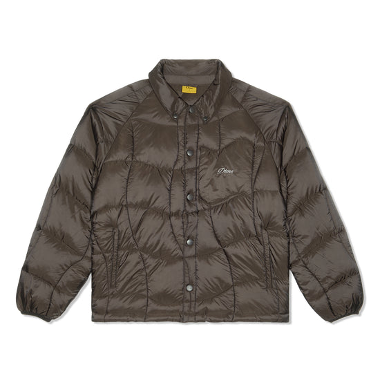 Dime Midweight Wave Puffer Jacket (Espresso)