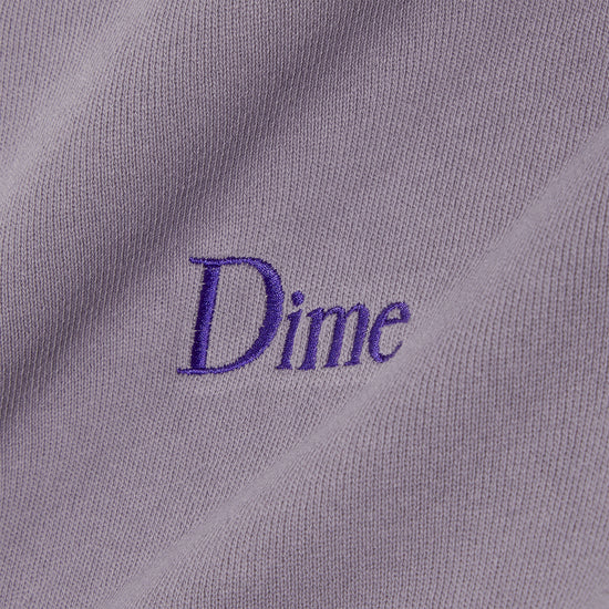 Dime Classic Small Logo Hoodie (Plum Gray)