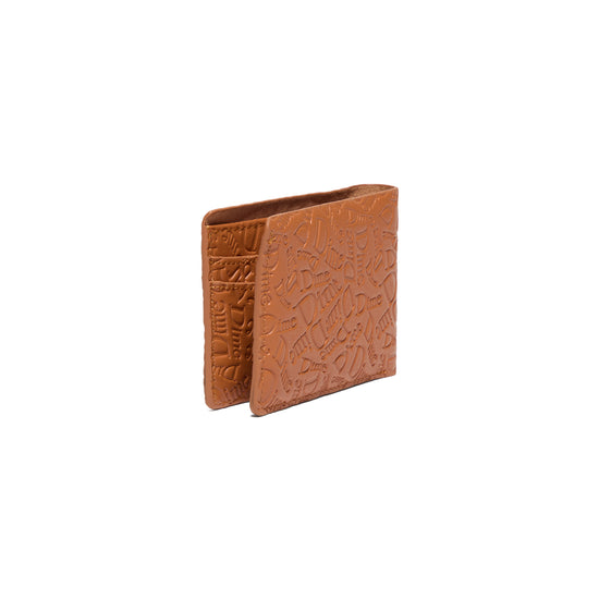 Dime Haha Leather Wallet (Almond)
