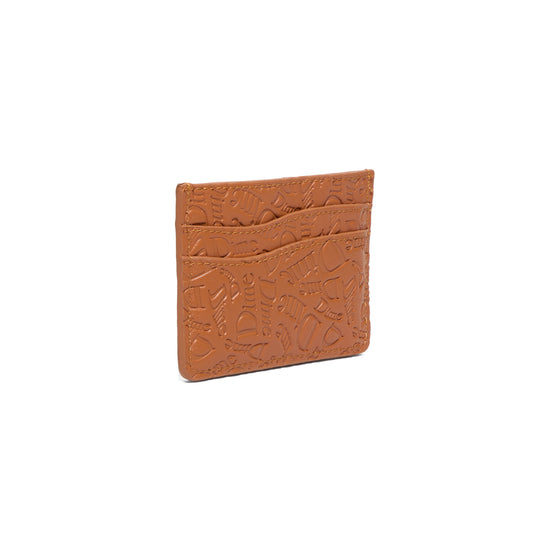 Dime Haha Leather Cardholder (Almond)