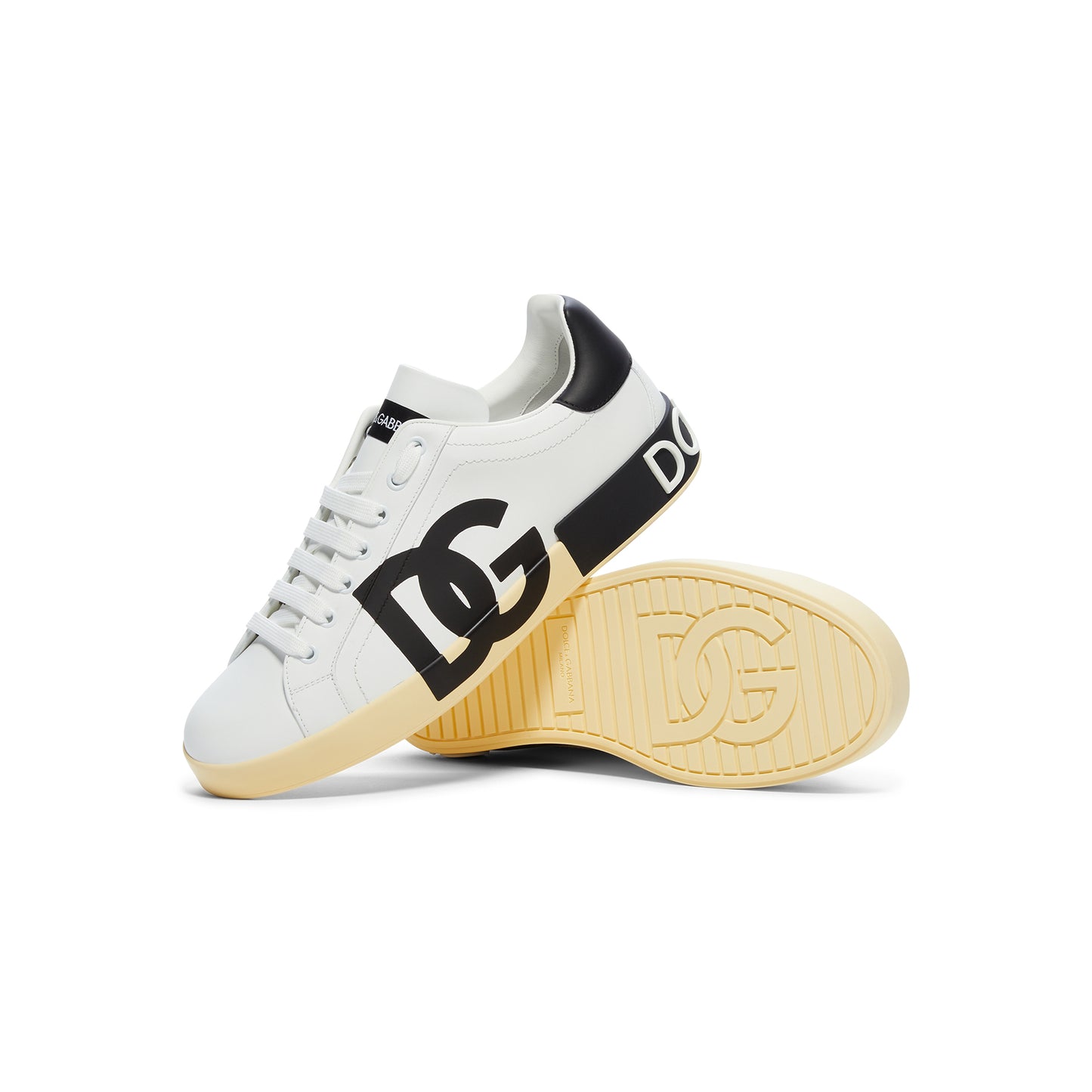 Dolce & Gabbana Low Top Sneakers (White/Black)