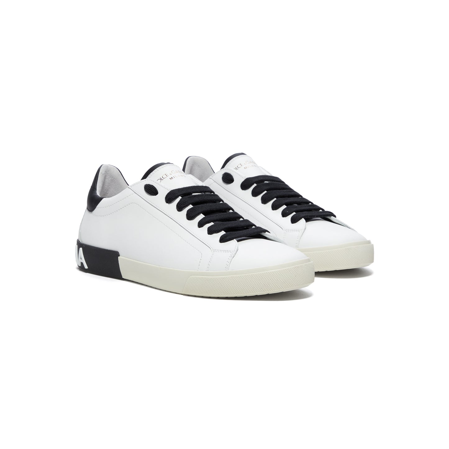 Dolce & Gabbana Low-Top Sneakers (Bianco/Nero)