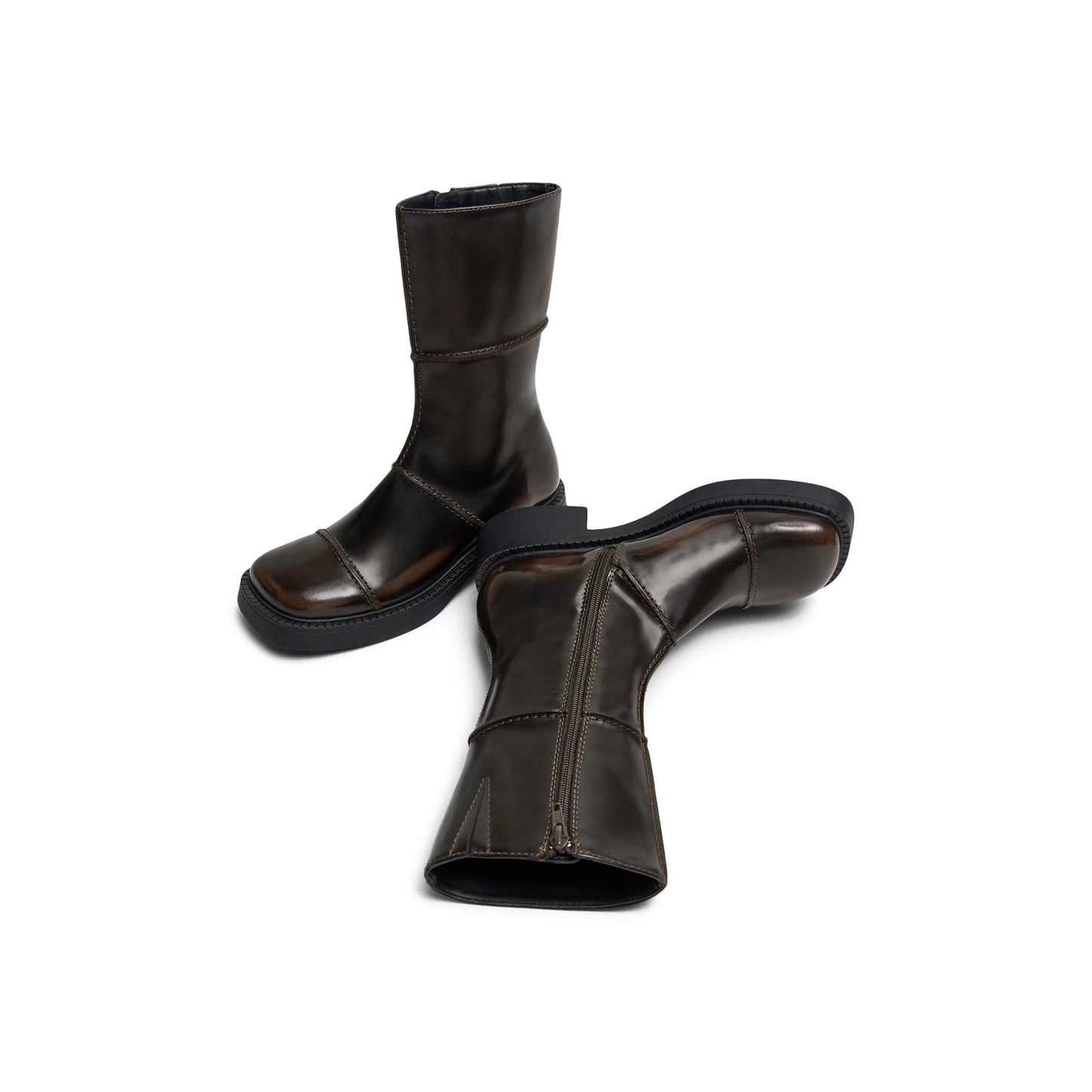 Miista Dahlia Ankle Boots (Dark Brown)