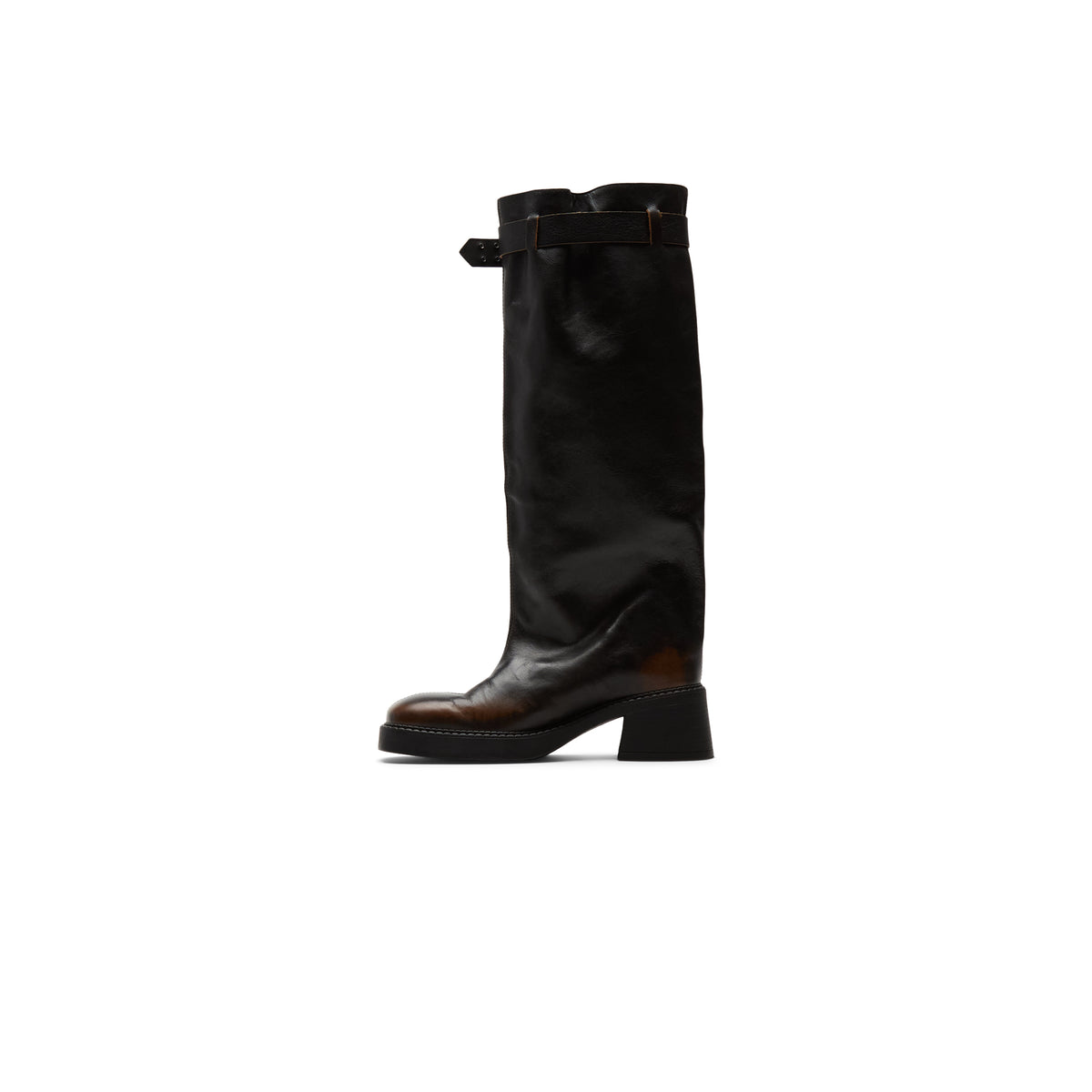 Miista Kristel Brown Tall Boots (Brown)