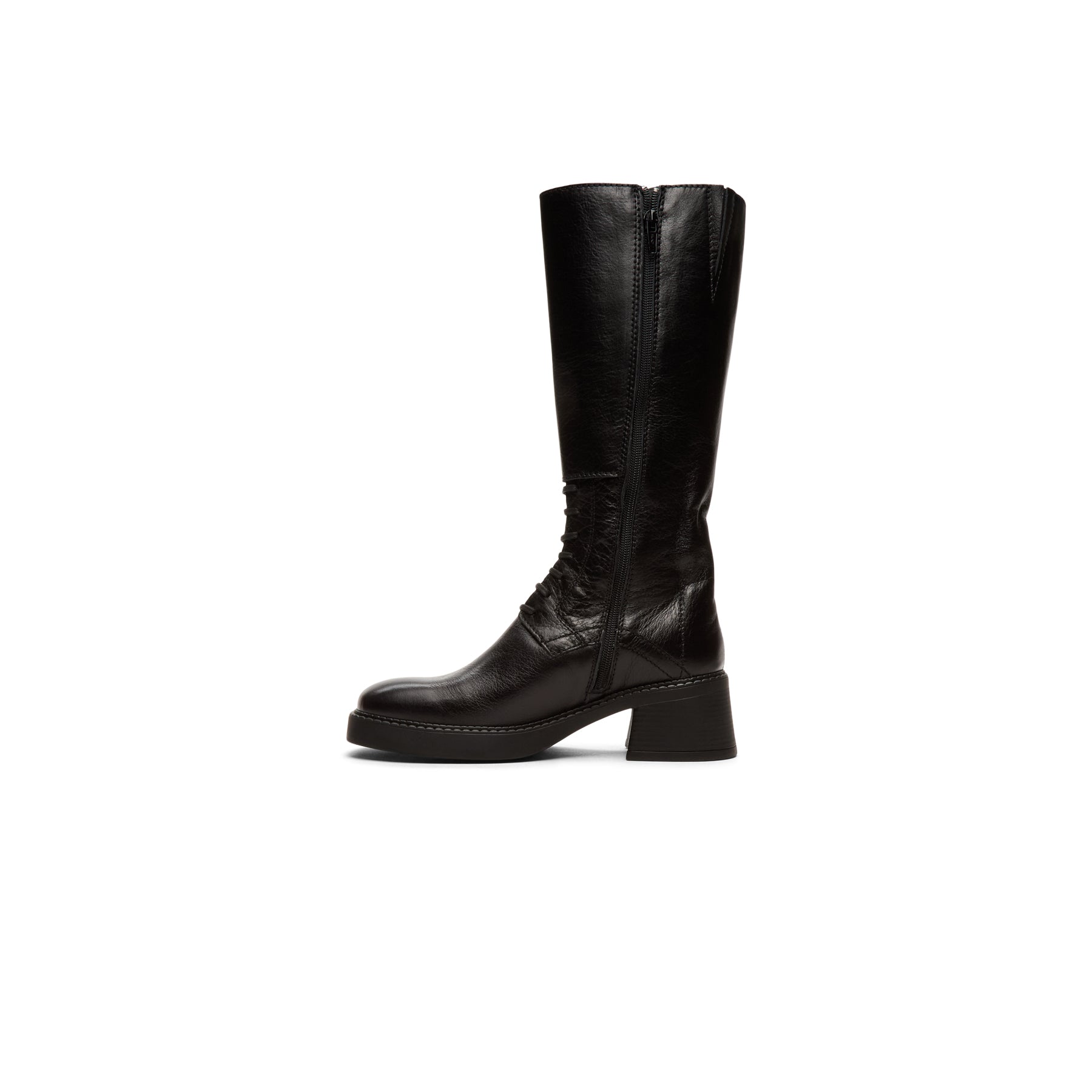 Miista Sigrid Black Tall Boots (Black)