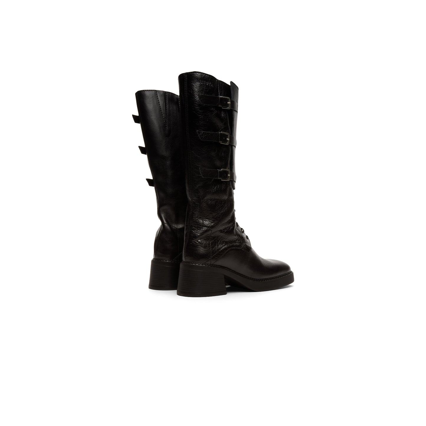 Miista Sigrid Black Tall Boots (Black)