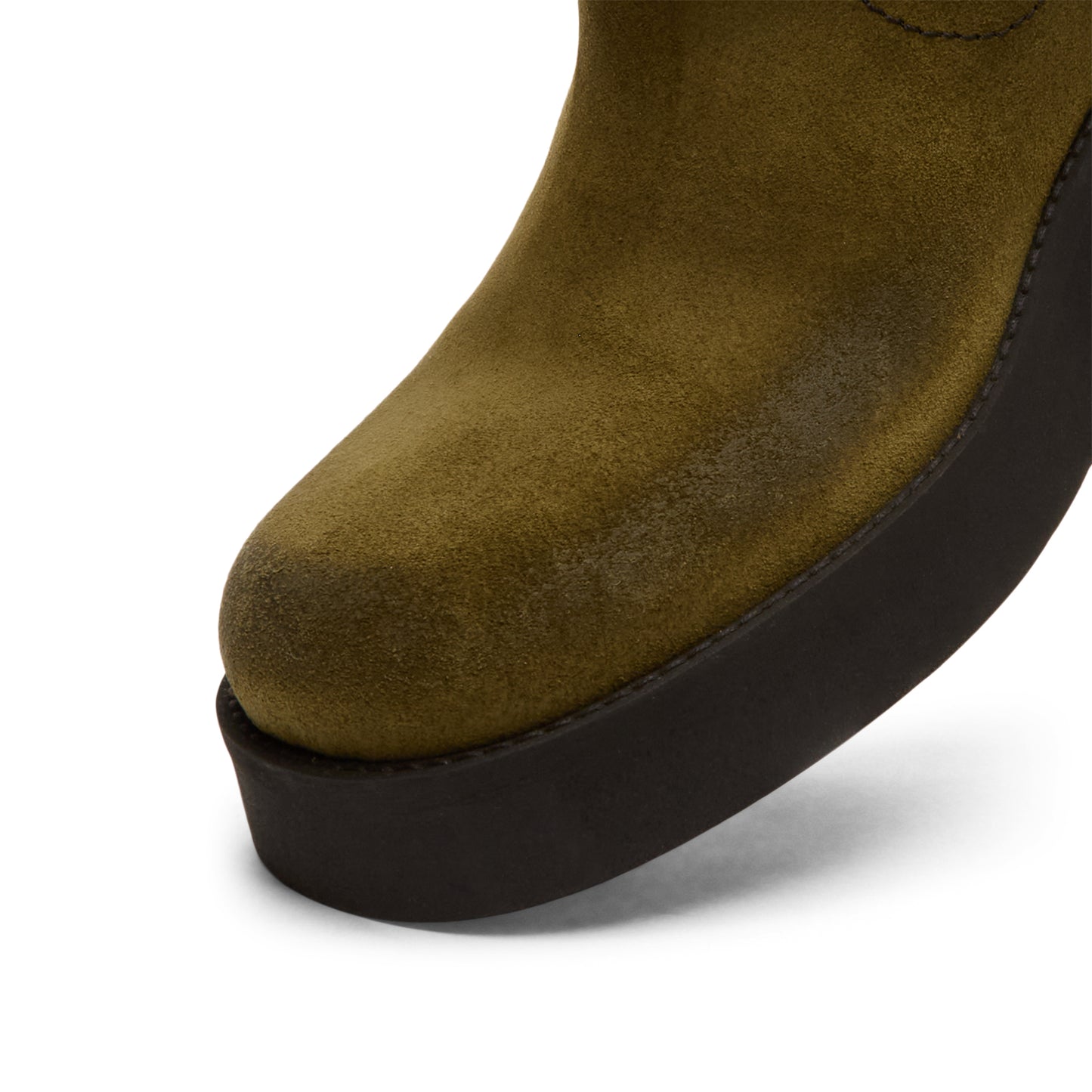 Miista Gunda Khaki Suede Ankle Boots (Khaki)